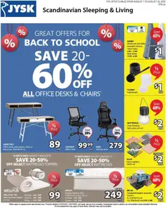 Preview of JYSK weekly flyer from shop JYSK valid from 07.08.2025