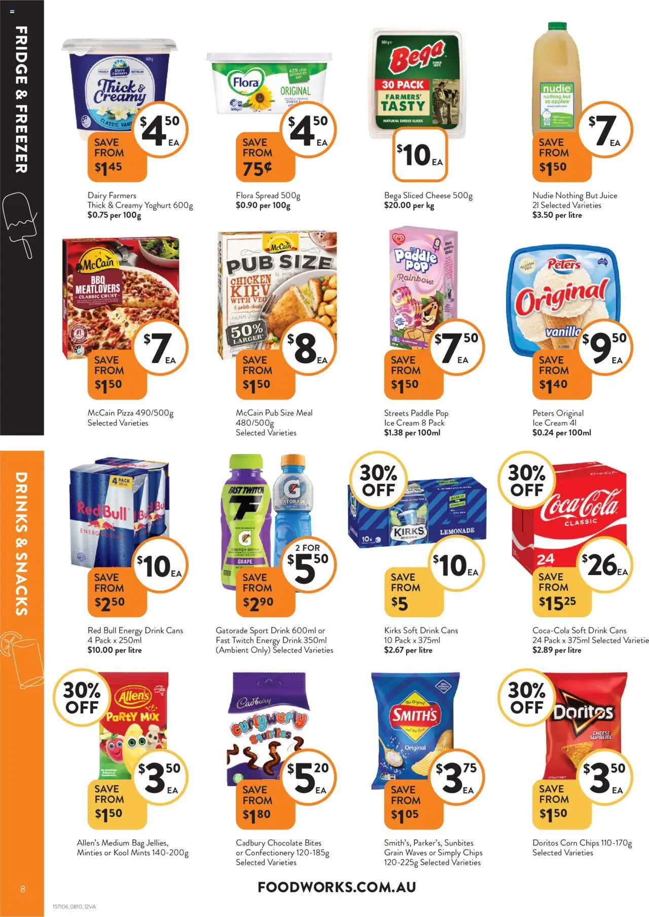 Foodworks catalogue - valid from 08.10.2025 | Page: 8 | Products: Dairy, Chocolate, Chicken, Bag