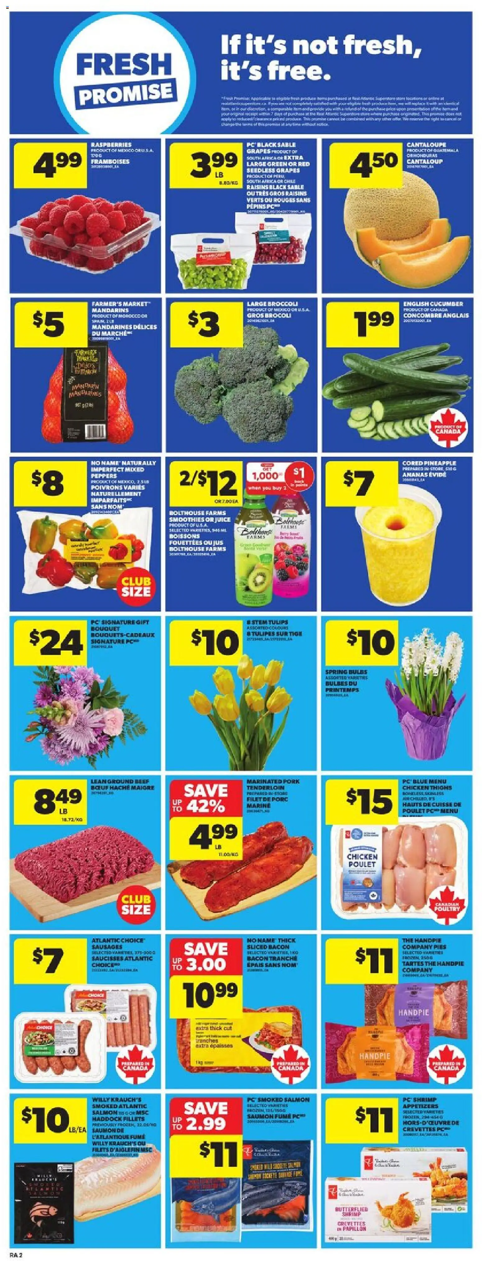 Atlantic Superstore flyer valid from 19.02.2026 | Page: 5 | Products: Pineapple, PC, Juice, Chicken