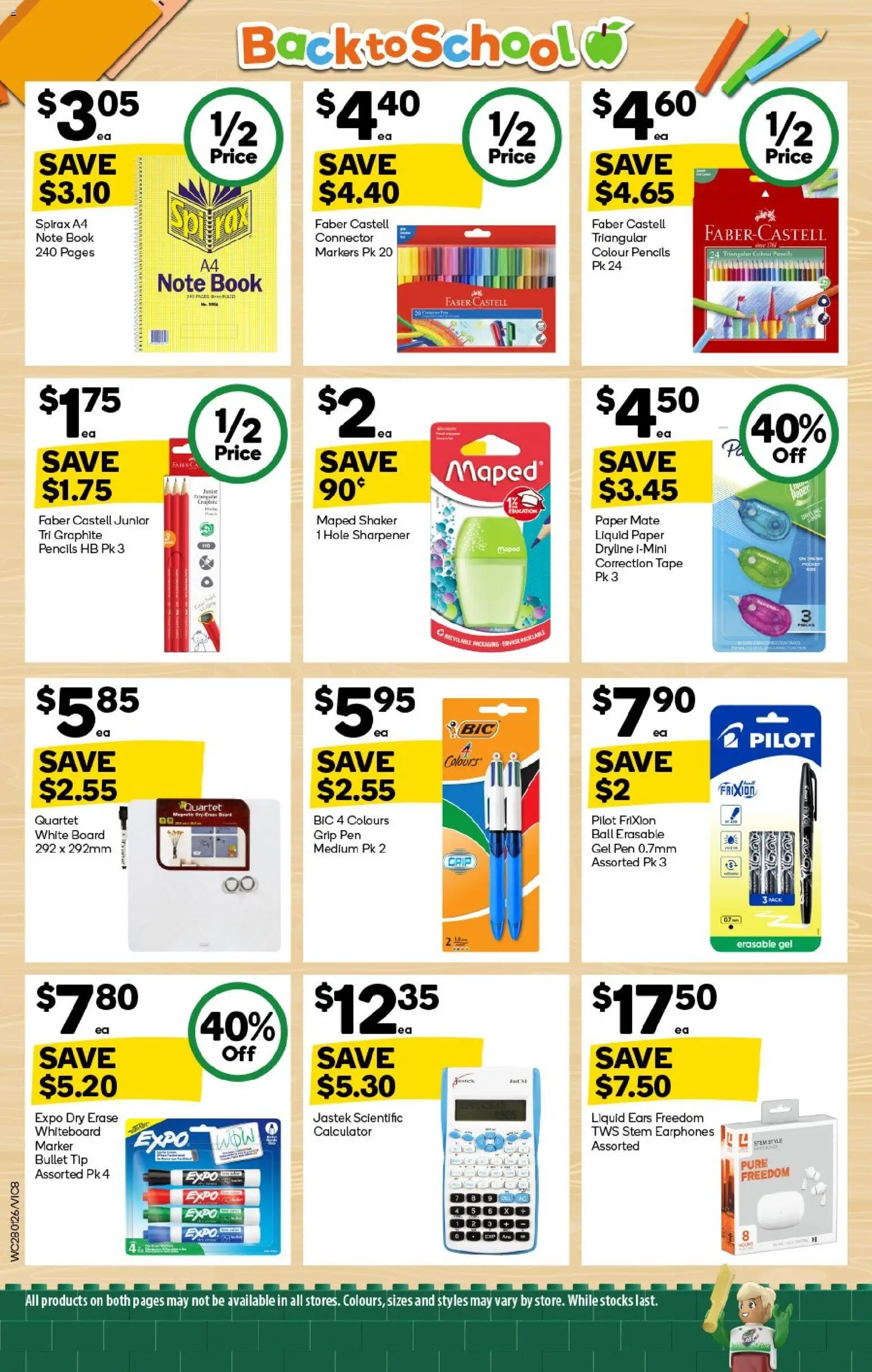 Woolworths catalogue - valid from 28.01.2026 | Page: 8 | Products: Earphones, Connector, Calculator