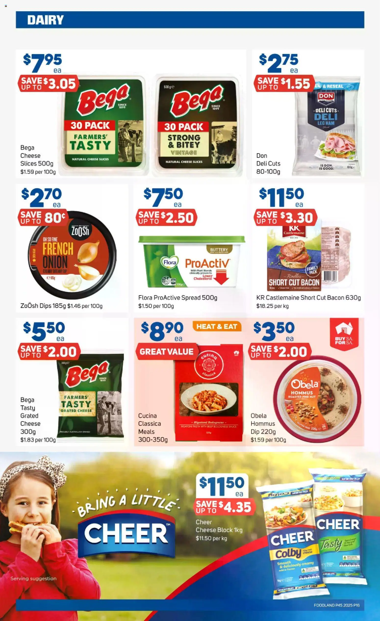 Foodland catalogue - valid from 05.11.2025 | Page: 16 | Products: Bacon, Plant, Cheese, Pasta