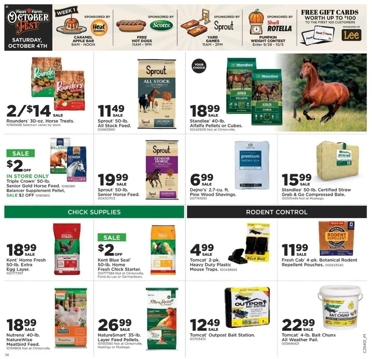 Mills Fleet Farm Weekly Ad - valid from 02.10.2025 | Page: 15 | Products: Hot Dogs, Mouse, Weight, Bait