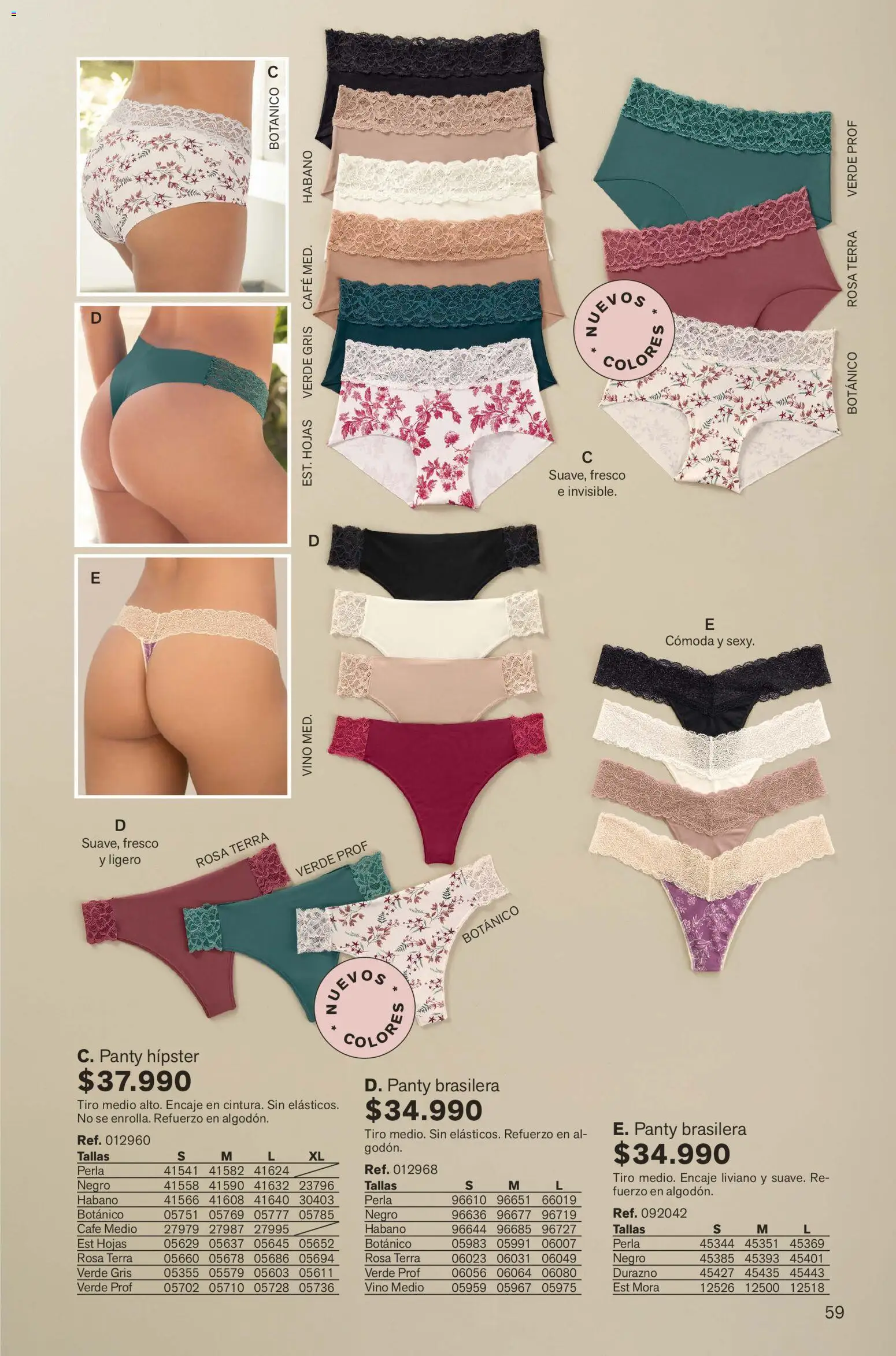 Leonisa revista - valida desde el 01.02.2026 | Página: 59 | Productos: Mora, Cómoda, Durazno, Café