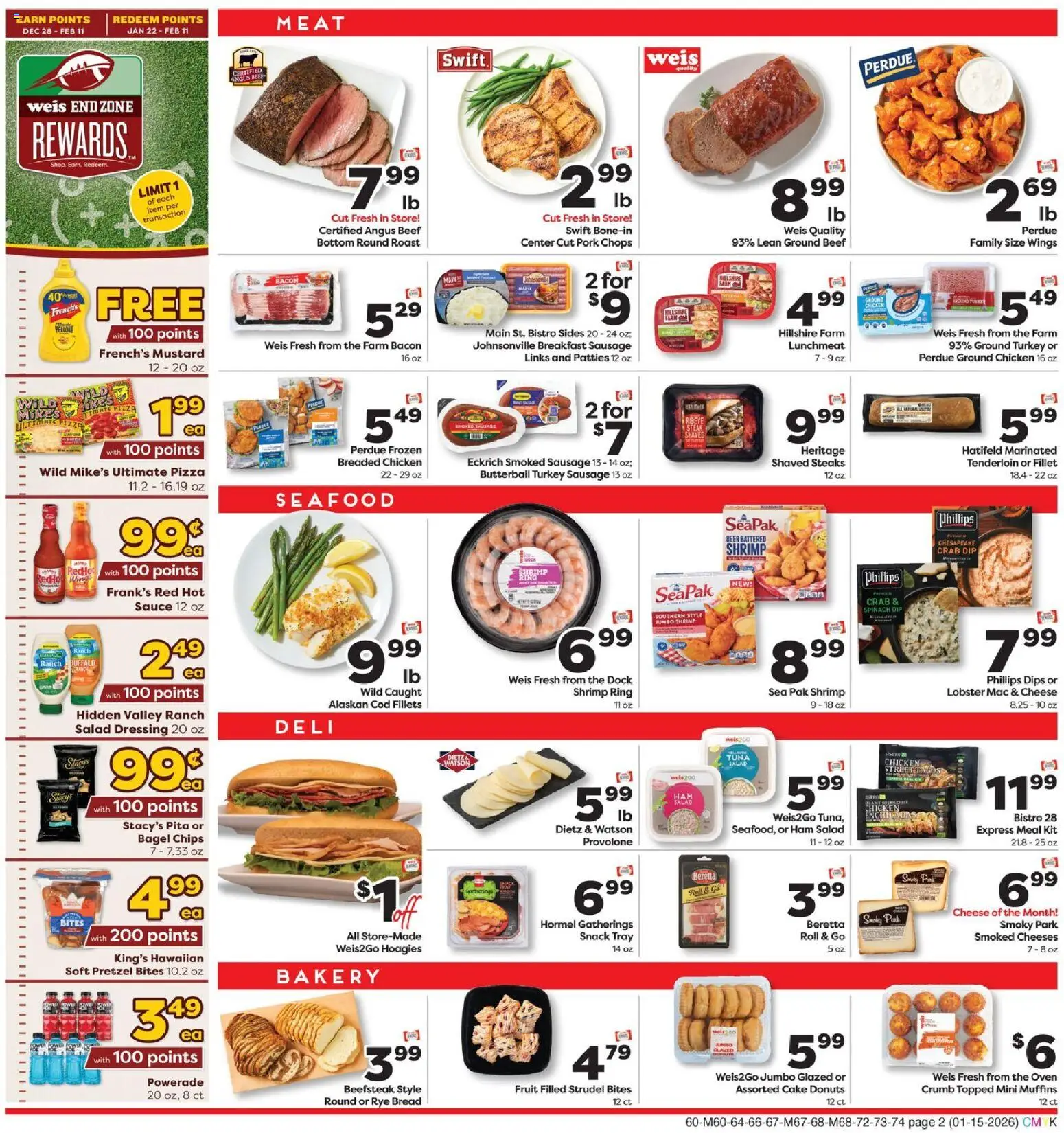 Weis Weekly Circular - NJ - valid from 15.01.2026 | Page: 5 | Products: Pizza, Beer, Chips, Seafood
