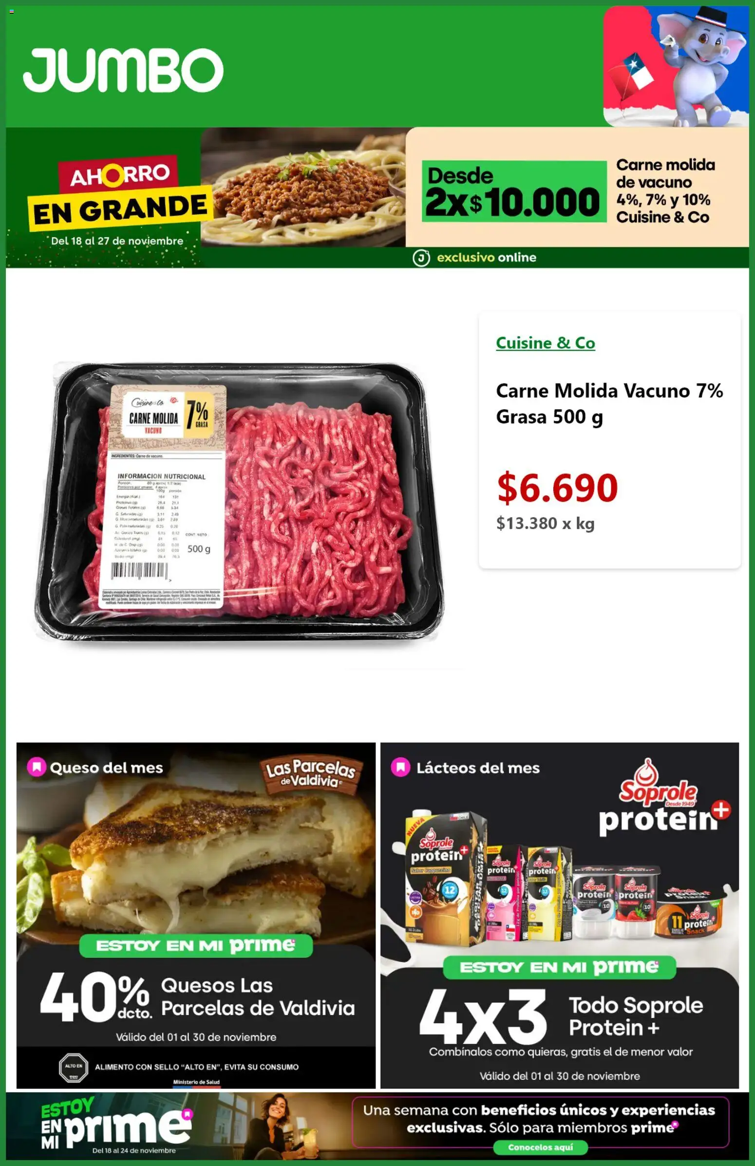 Jumbo ofertas  │ válido desde el 18.11.2025 | Página: 3 | Productos: Queso