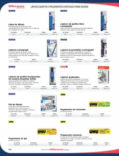 Nuevas ofertas de Office Depot válidas en toda la República Mexicana desde el 09.01.2025. ¡Encuentra las mejores ofertas en Office Depot catálogo 2025! | Página: 250 | Productos: Pegamento, Estuche, Mate, Polvo