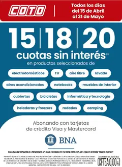 Vista previa Coto - BNACSI Abril Mayo válido desde el 15.04.2026