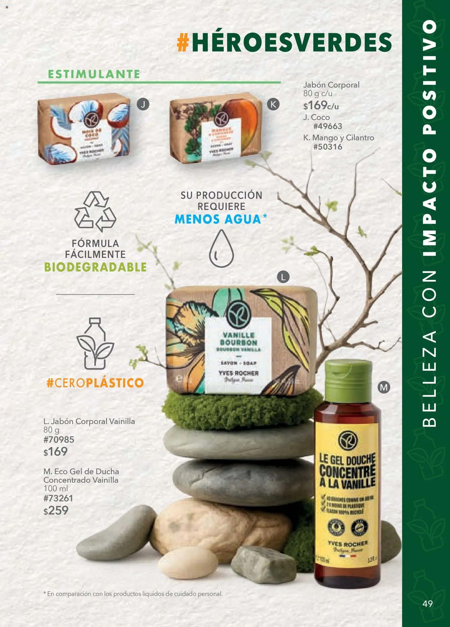 Nuevas ofertas de Yves Rocher válidas en toda la República Mexicana desde el 03.03.2026. ¡Encuentra las mejores ofertas en Yves Rocher campaña 4 2026! | Página: 49 | Productos: Agua, Mango, Jabón, Gel de ducha