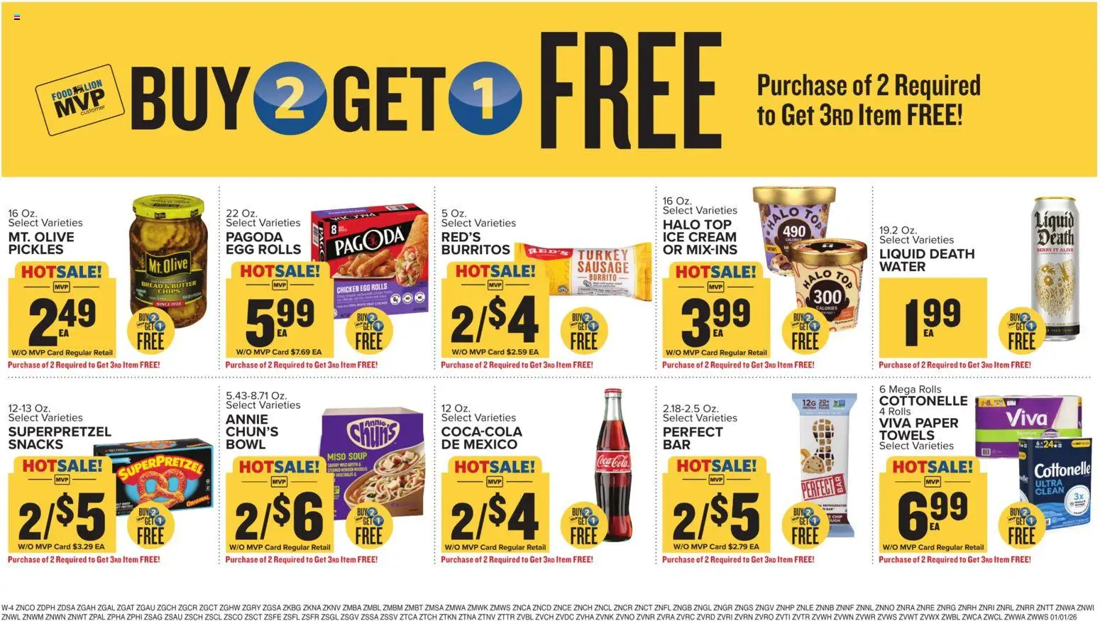 Food Lion Weekly Ad - valid from 01.01.2026 | Page: 19 | Products: Chips, Cream, Ice cream, Sausage