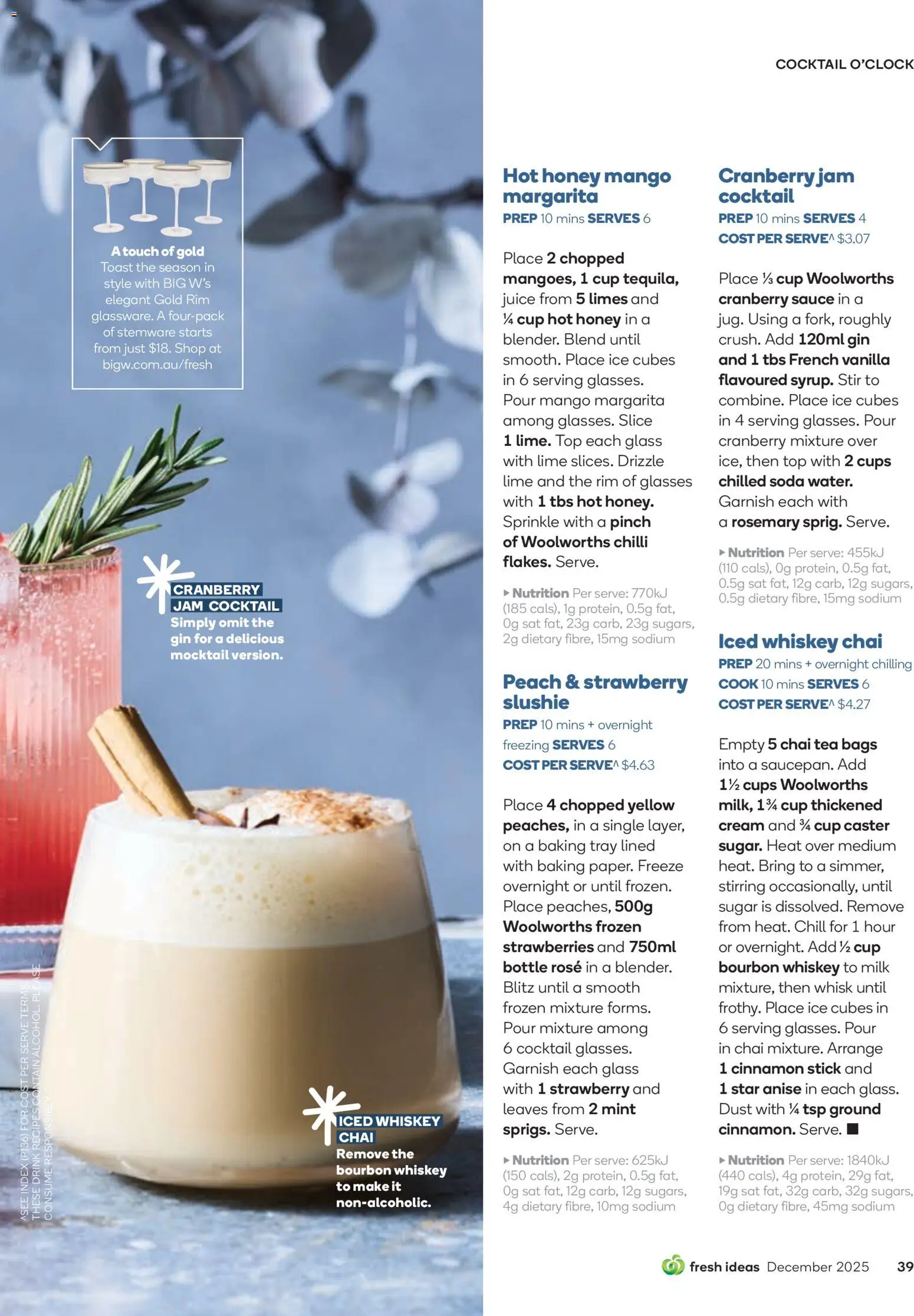 Woolworths catalogue - valid from 01.12.2025 | Page: 39 | Products: Milk, Cream, Sugar, Mango