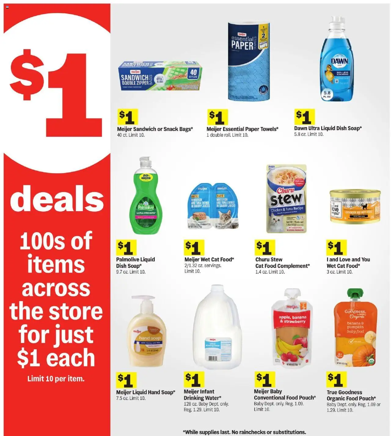 Meijer Weekly Ad - MI - valid from 15.06.2025 | Page: 9 | Products: Cat Food, Soap, Baby food, Pumpkin