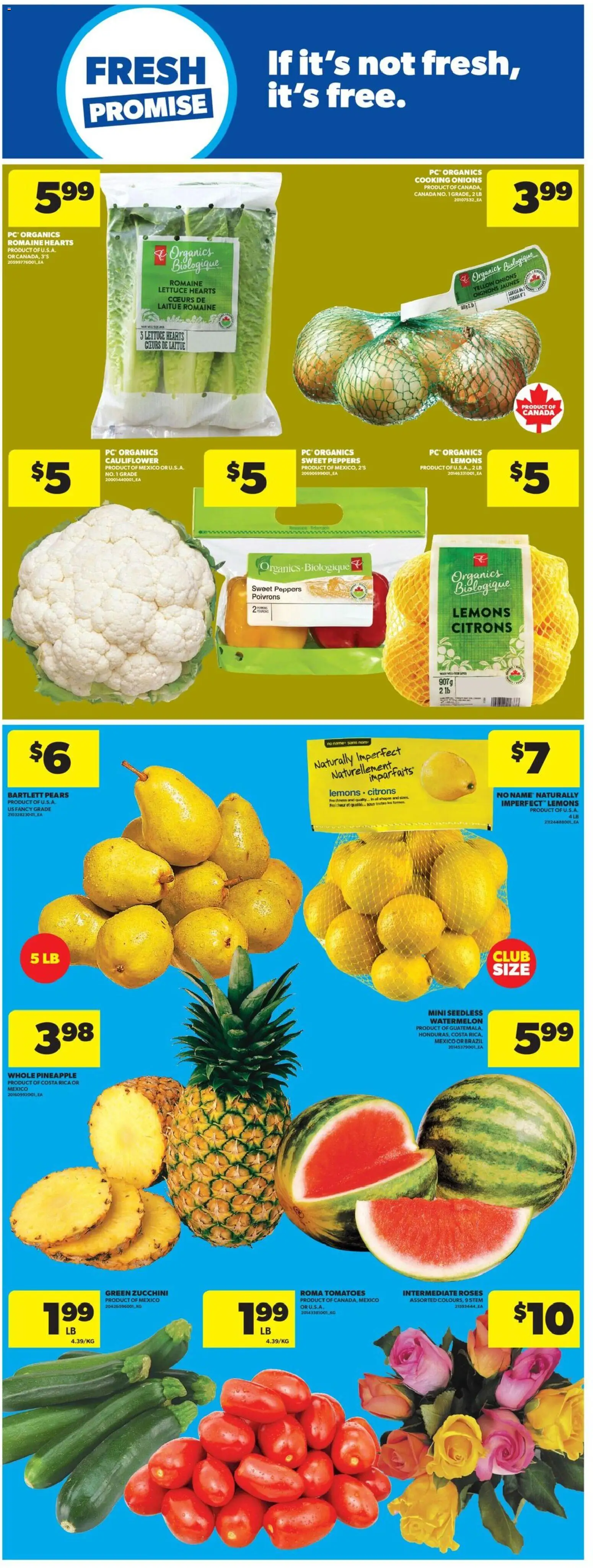 Real Canadian Superstore flyer valid from 15.01.2026 | Page: 8 | Products: Pineapple, PC, Tomatoes