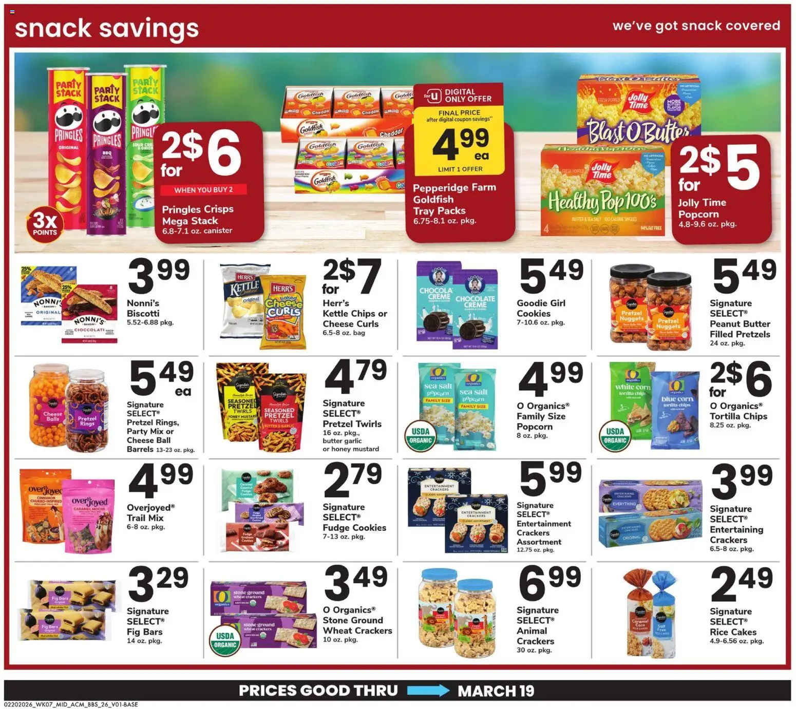 Acme Big Book of Savings - valid from 20.02.2026 | Page: 26 | Products: Corn, Cookies, Garlic, Bag
