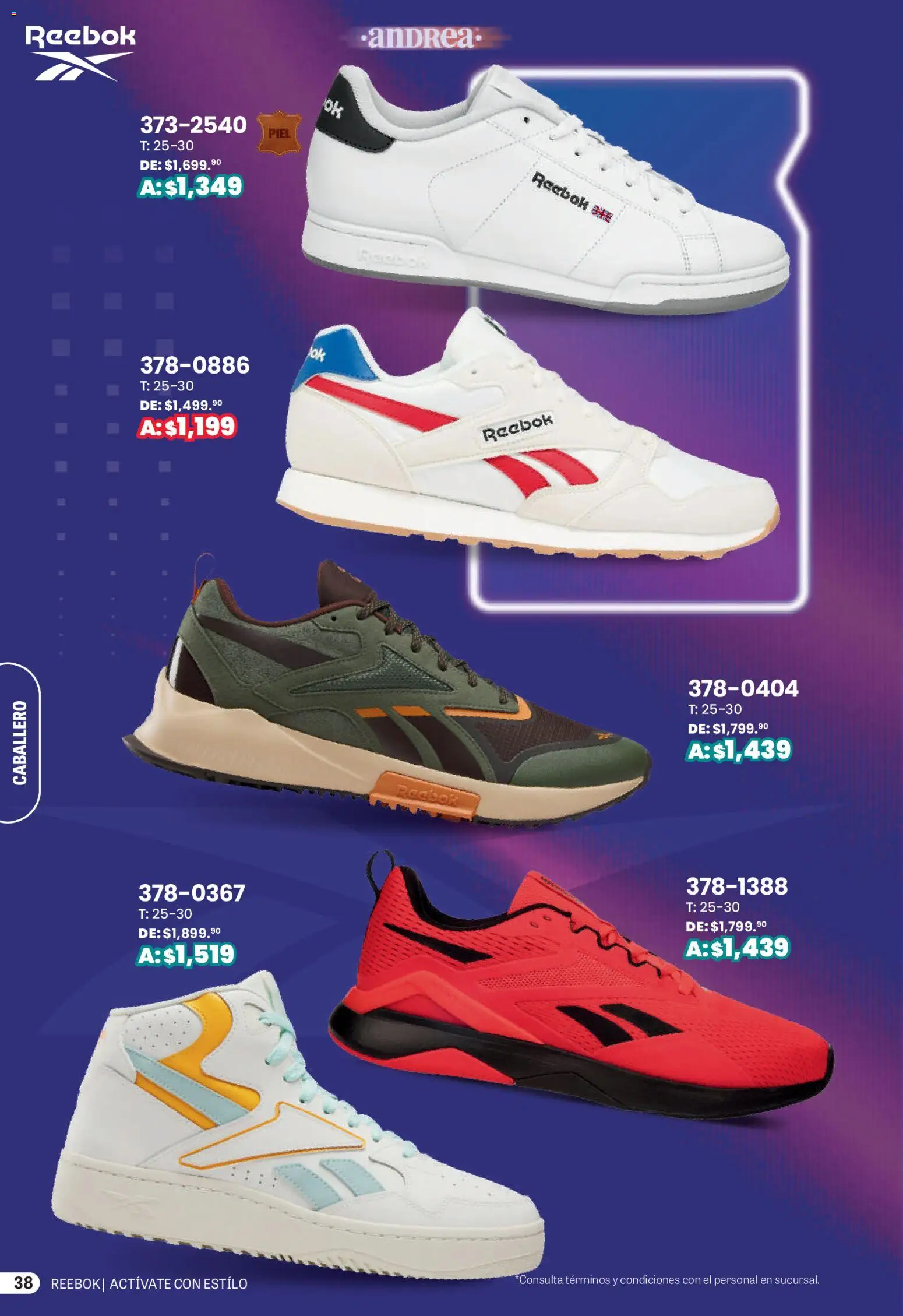 Nuevas ofertas de Andrea válidas en toda la República Mexicana desde el 01.03.2026. ¡Encuentra las mejores ofertas en Andrea catálogo Actívate con estillo! | Página: 38