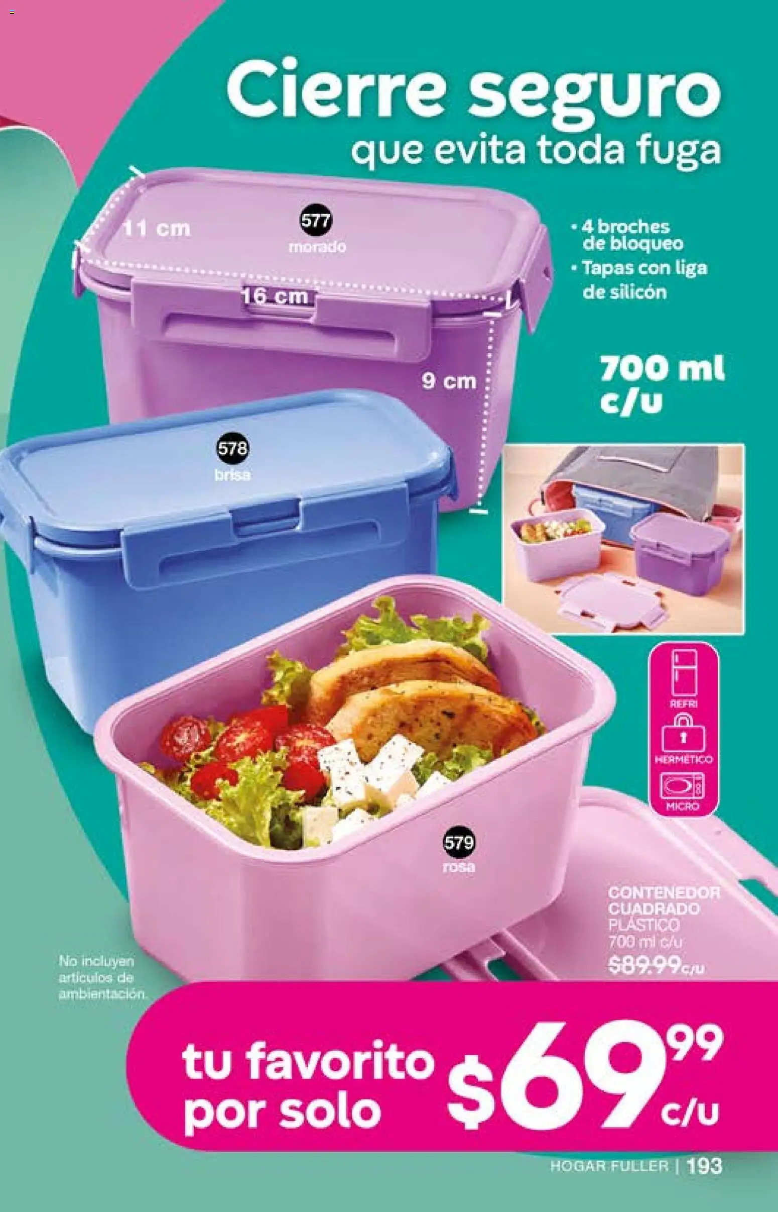 Nuevas ofertas de Fuller válidas en toda la República Mexicana desde el 15.04.2026. ¡Encuentra las mejores ofertas en Fuller campaña 1 2026! | Página: 195 | Productos: Contenedor, Liga