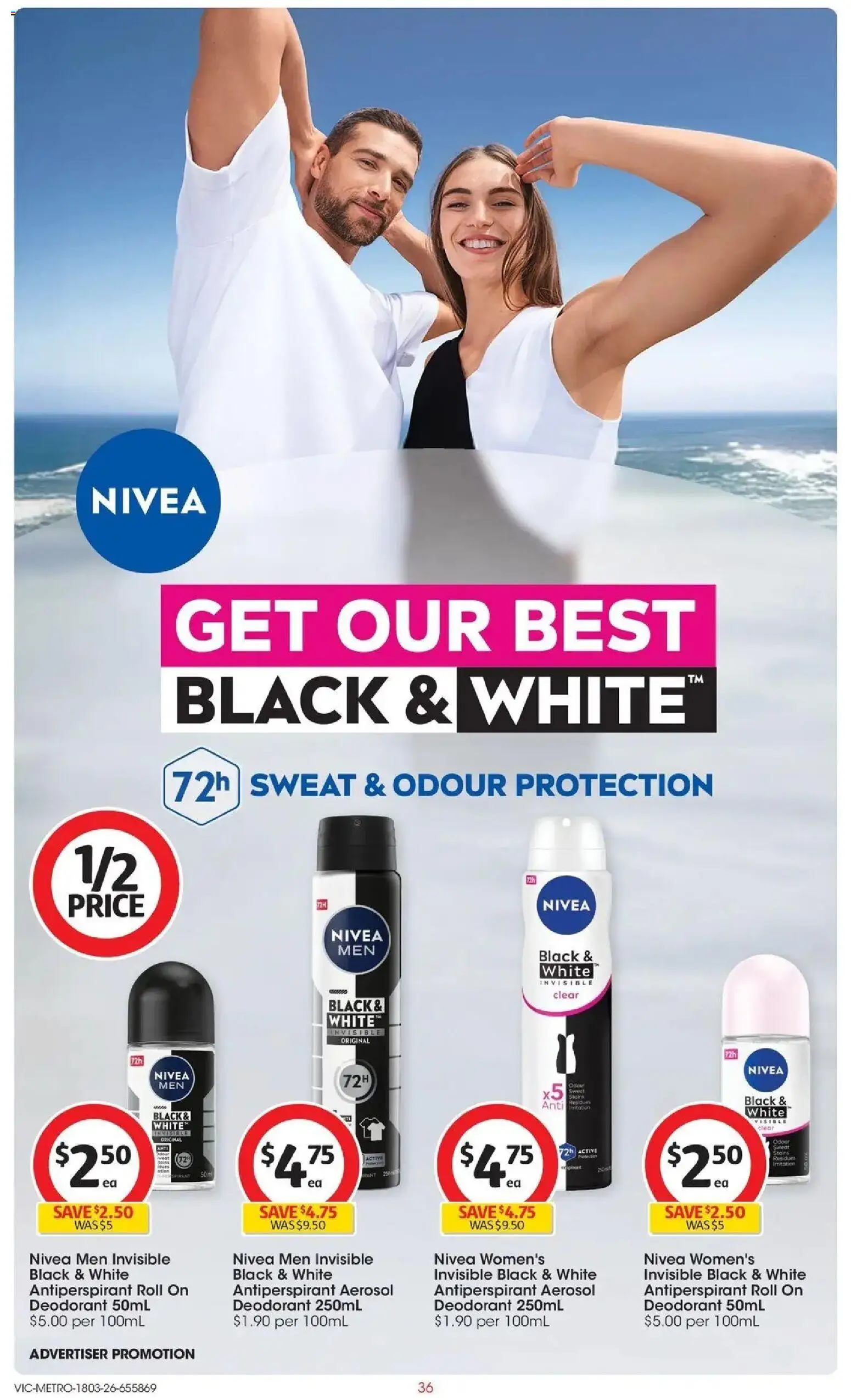 Coles catalogue - valid from 17.03.2026 | Page: 36 | Products: Deodorant, Antiperspirant