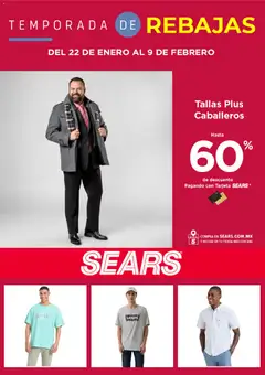 Vista previa de Sears catálogo, nuevo folleto de la tienda, válido en México a partir del 22.01.2026