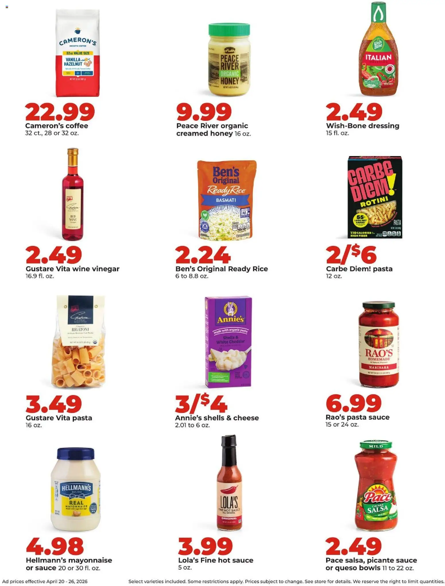 HyVee Weekly Ad - valid from 20.04.2026 | Page: 23 | Products: Cheese, Coffee, Rice, Mayonnaise