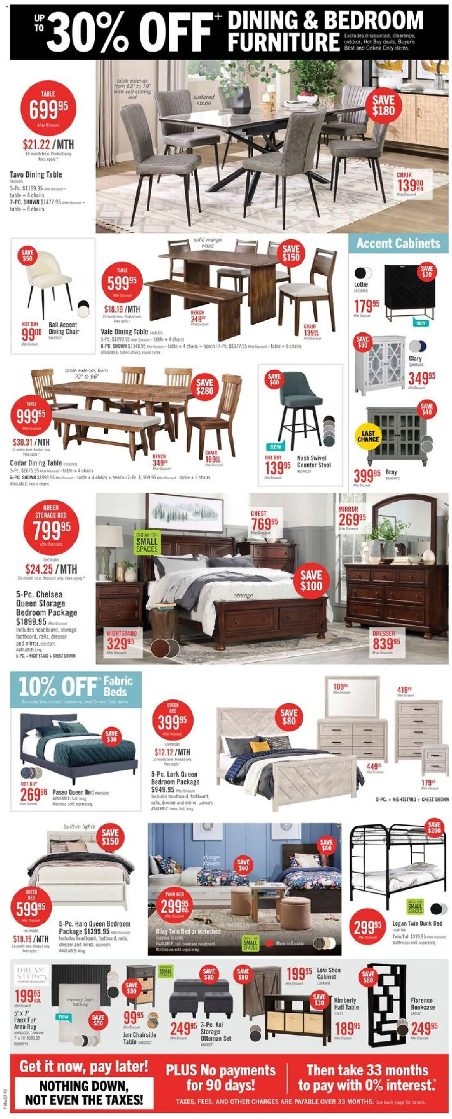 The Brick flyer valid from 26.03.2026 | Page: 7 | Products: Bed, Chair, Cabinet, Mirror