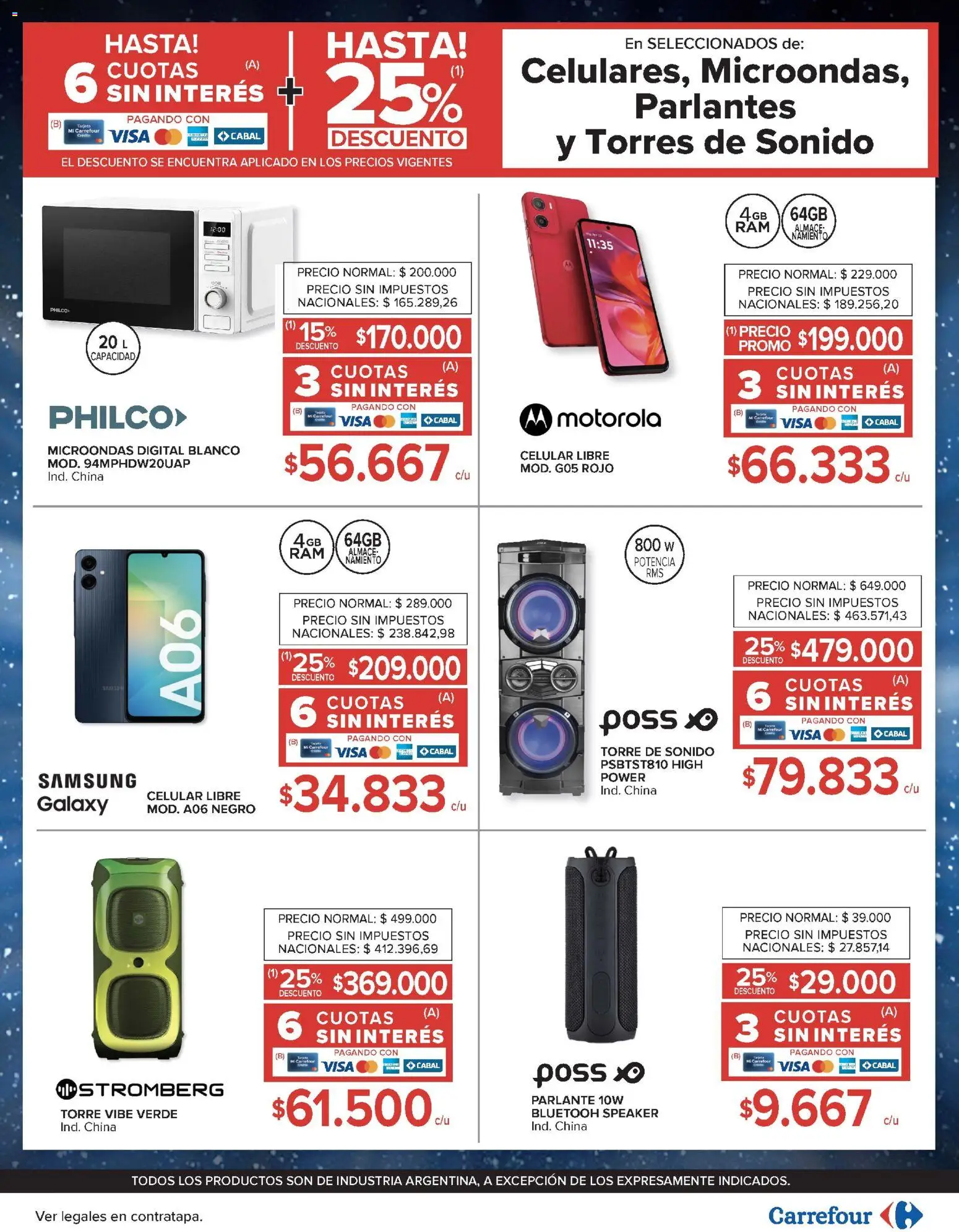 Carrefour ofertas │ válido desde el 03.02.2026 | Página: 30 | Productos: Microondas, Parlante