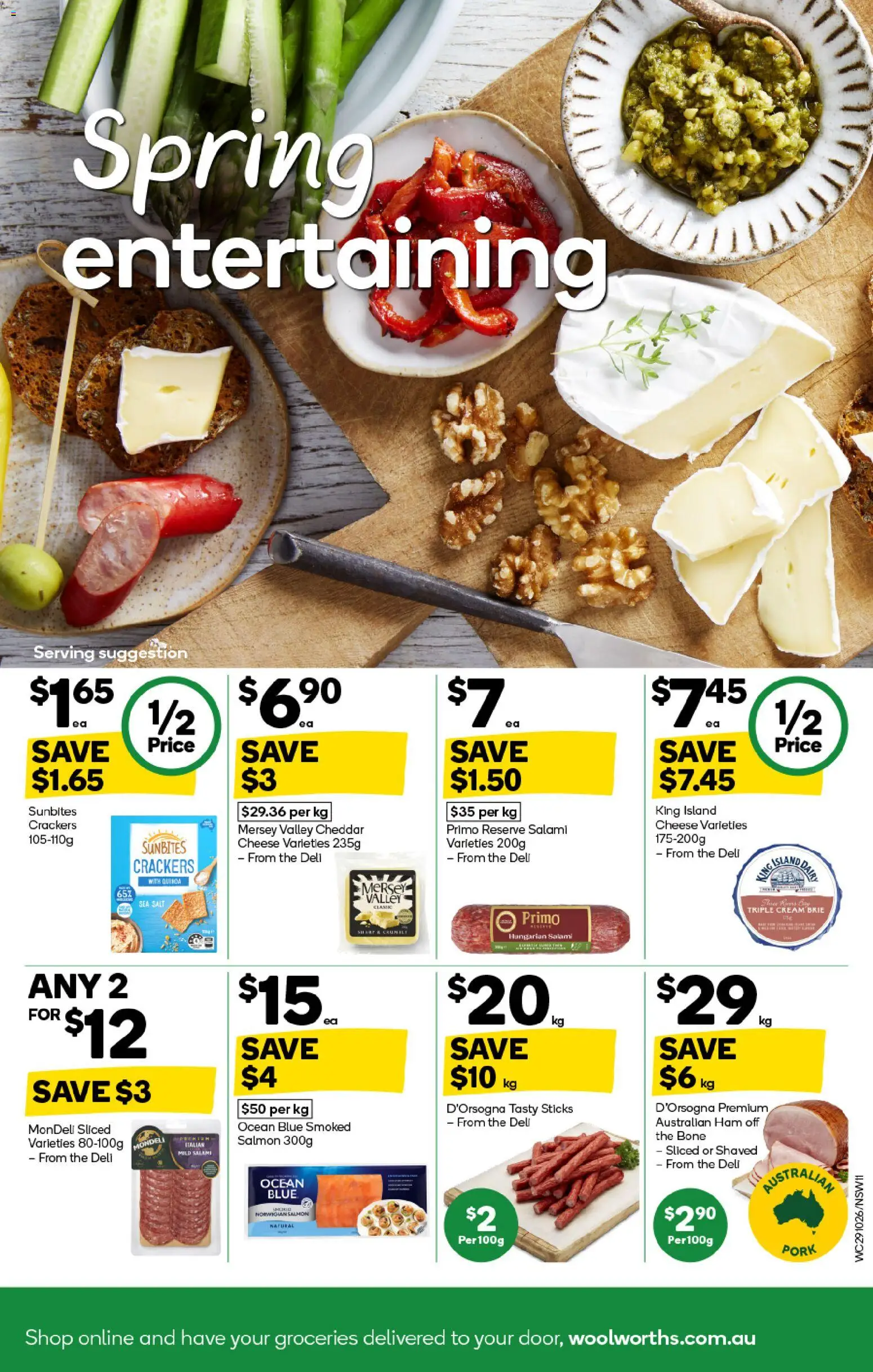 Woolworths catalogue - valid from 29.10.2025 | Page: 11 | Products: Cheese, Salami, Pork, Cream