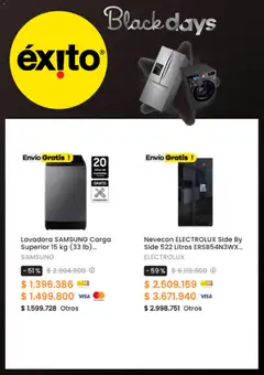 Éxito - Black Friday -  Vista previa de la revista de la tienda Éxito valido desde el 14.11.2025 | Página: 12 | Productos: Lavadora