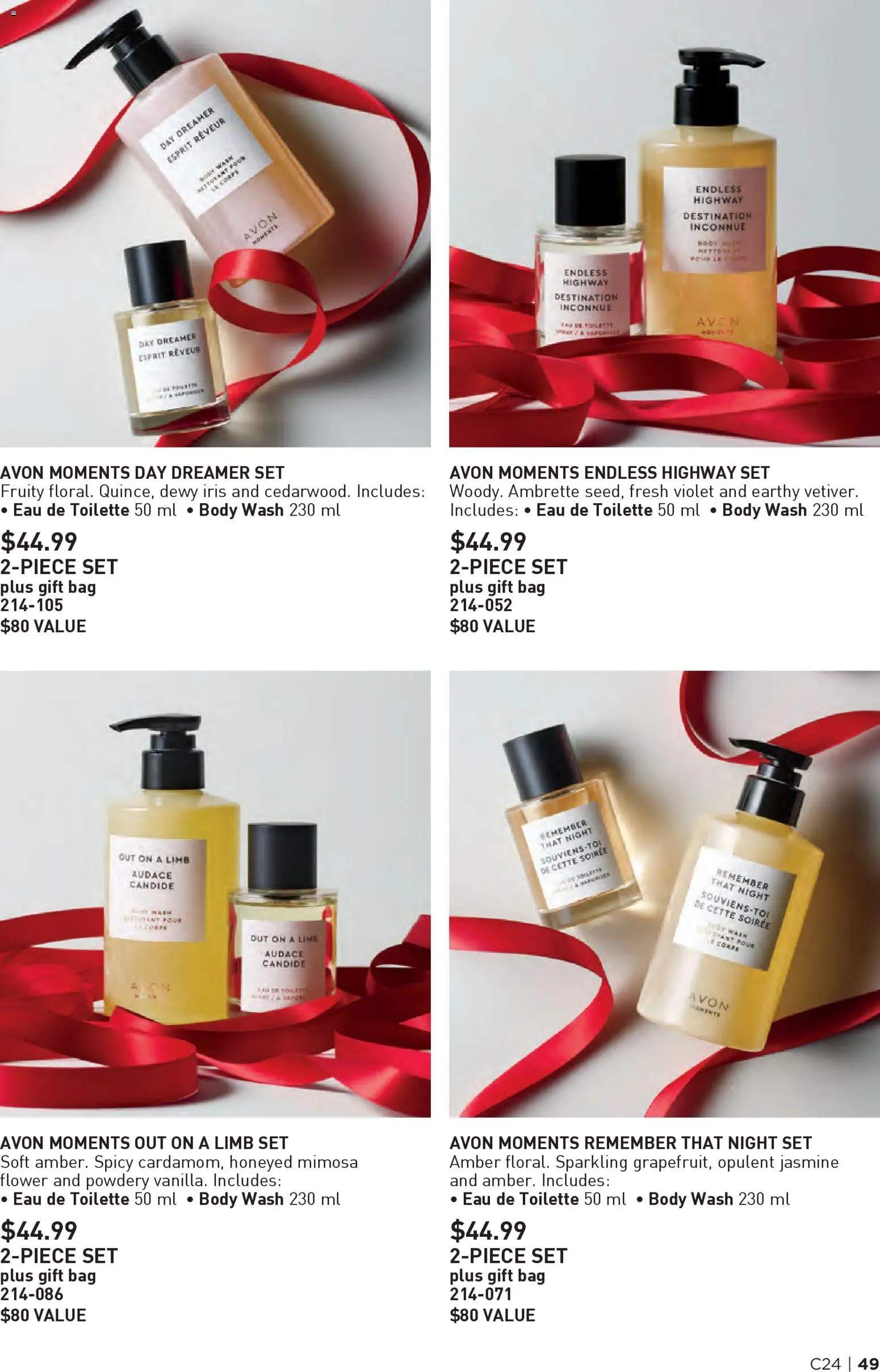 Avon flyer valid from 20.11.2025 | Page: 49 | Products: Bag, Eau de toilette, Body wash, Toilette