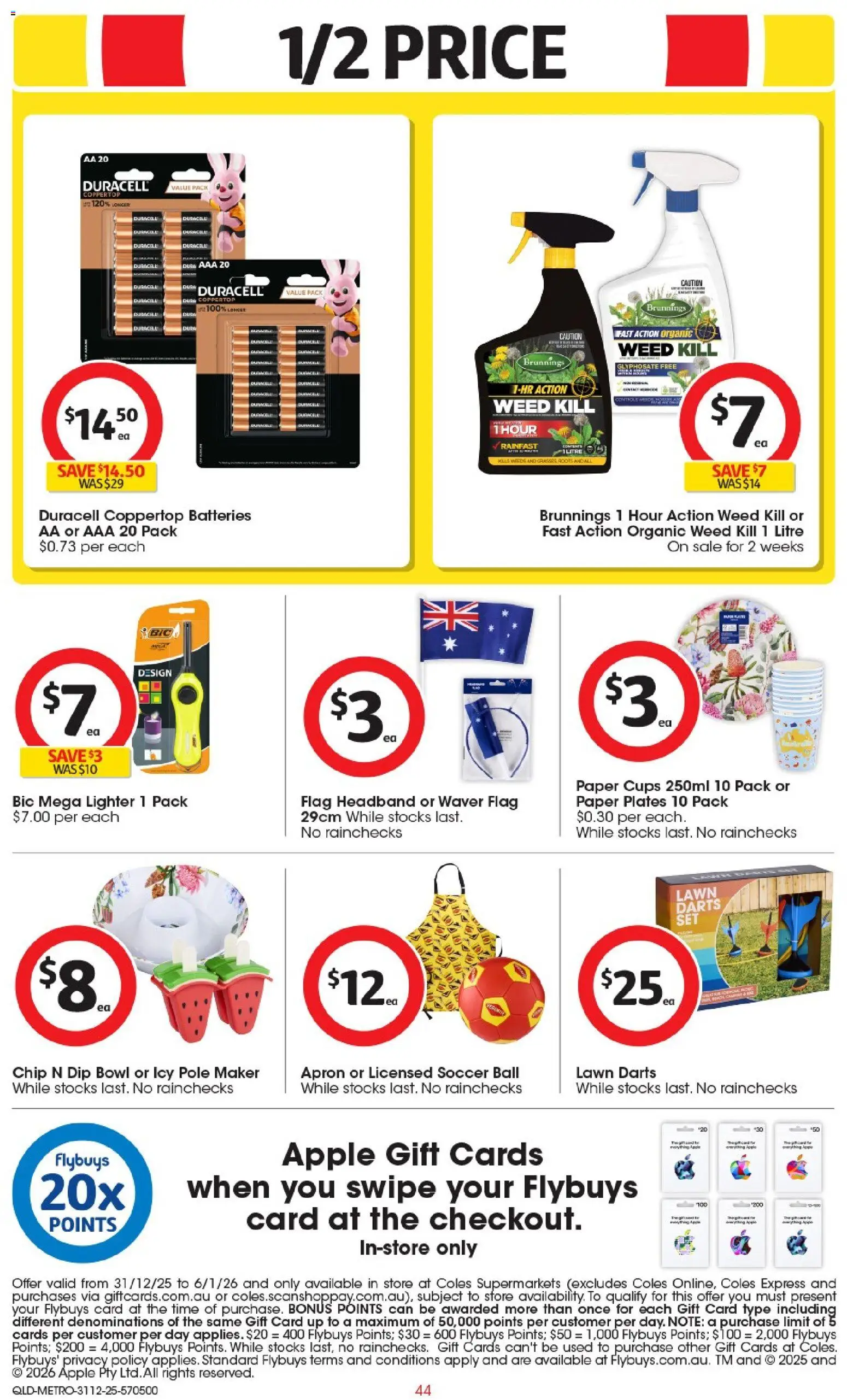Coles catalogue - valid from 31.12.2025 | Page: 45 | Products: Cups, Grass, Headband, Weed