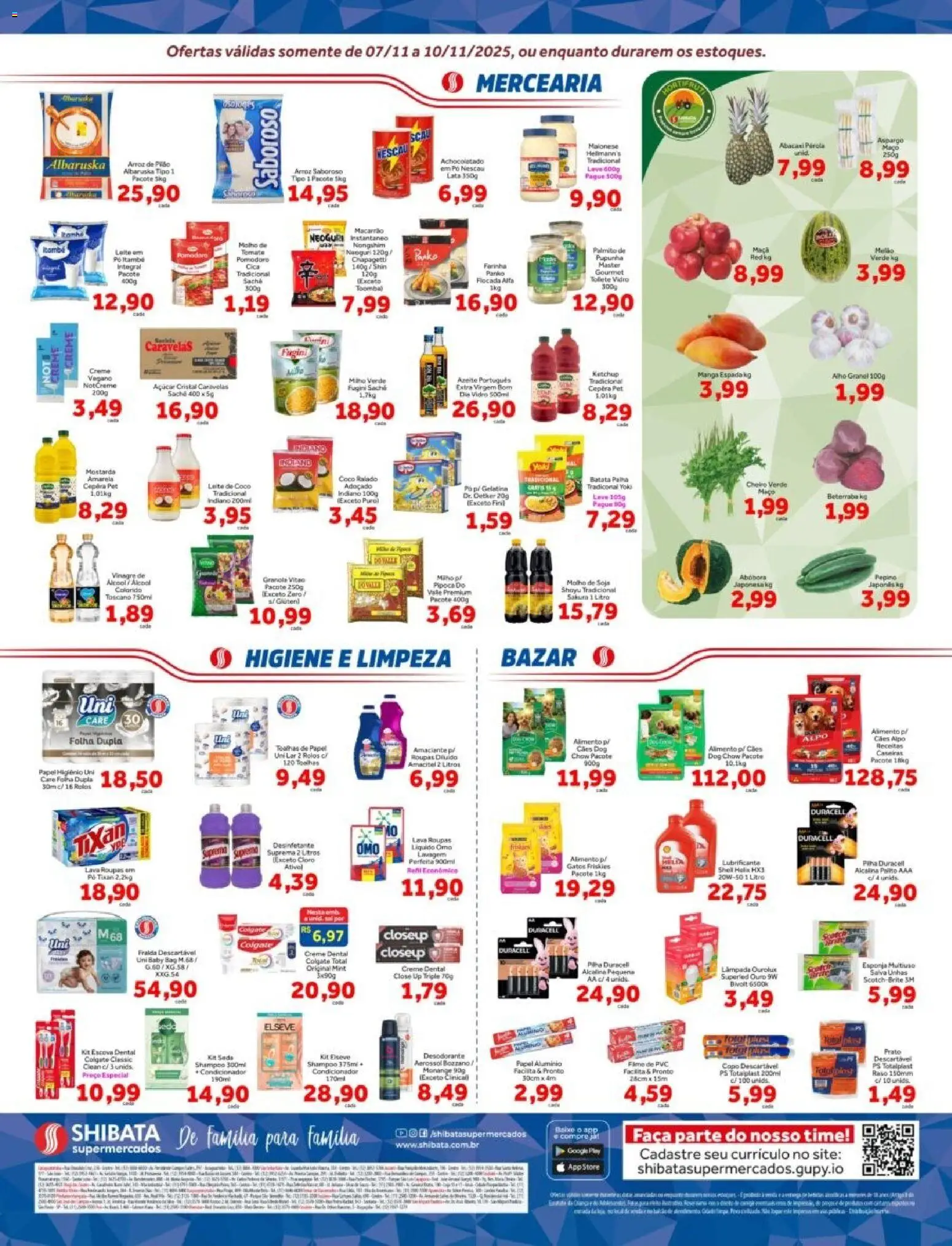 Shibata Folheto - válido de 07.11.2025 | Página: 2 | Produtos: Shampoo, Pó, Cloro, Maionese