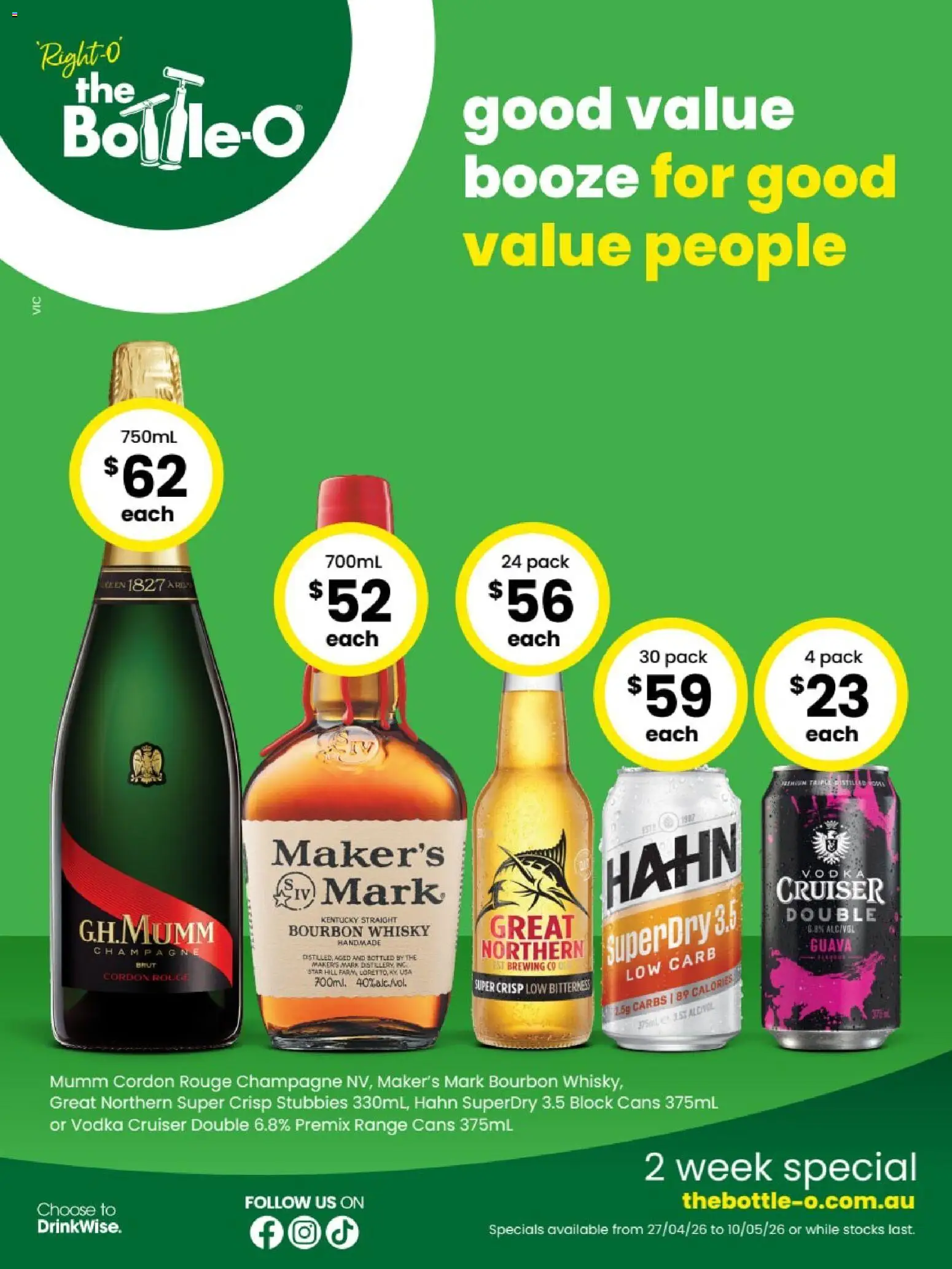 The Bottle-O catalogue - valid from 27.04.2026 | Page: 1