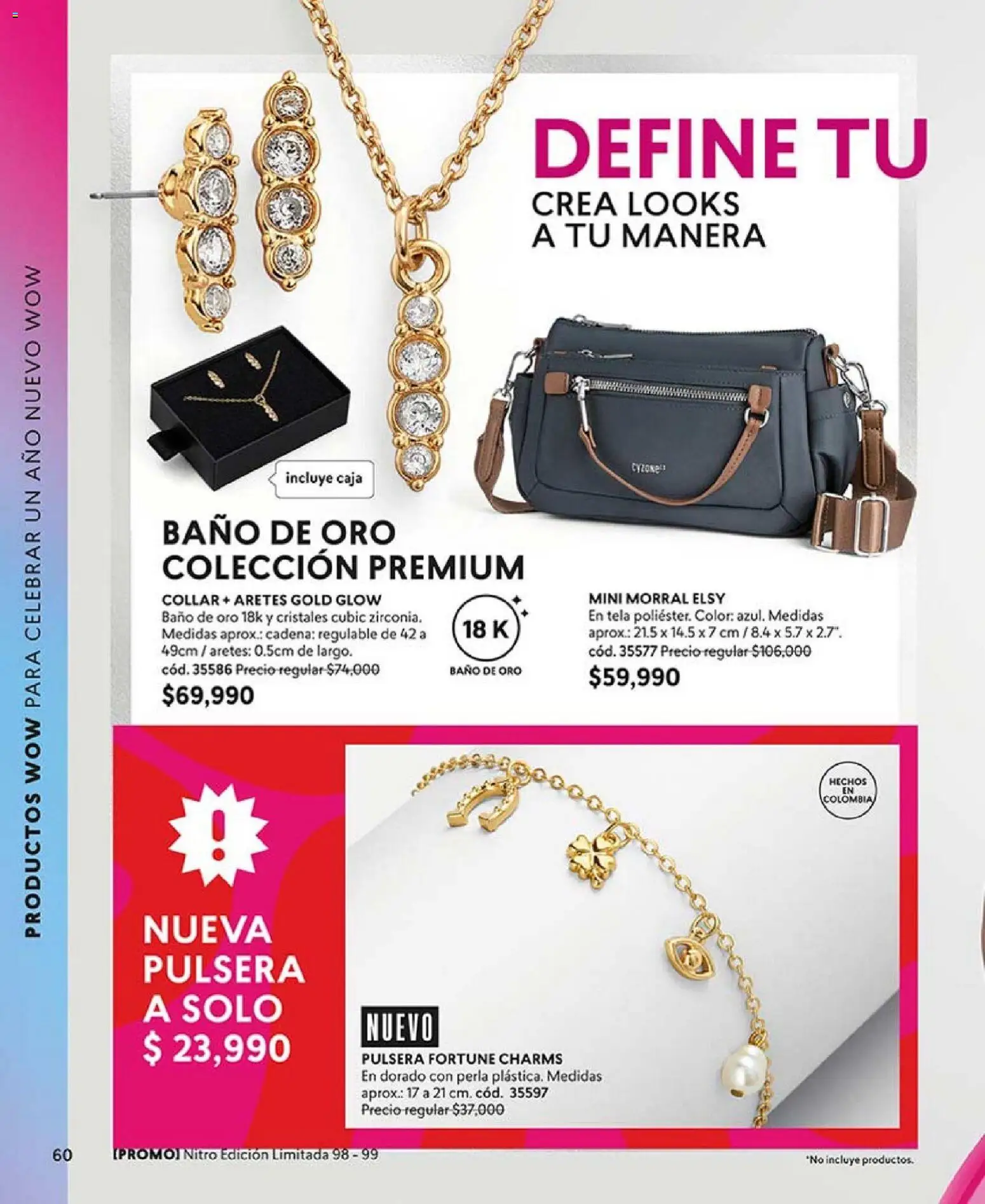 CyZone revista - valida desde el 01.01.2026 | Página: 60 | Productos: Aretes, Pulsera, Collar, Morral