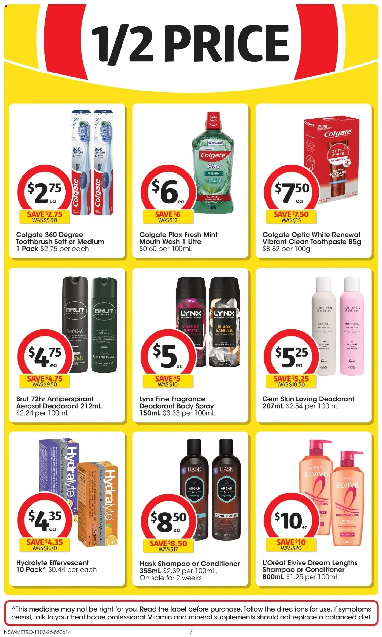Coles catalogue - valid from 11.03.2026 | Page: 7 | Products: Fragrance, Toothpaste, Passionfruit, Toothbrush