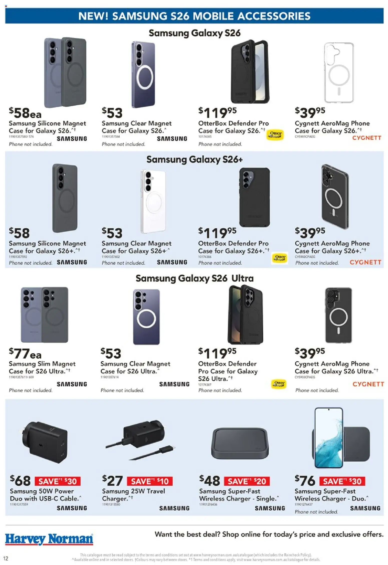 Harvey Norman catalogue - valid from 06.03.2026 | Page: 12 | Products: Phone, Case, Mobile, Wireless charger