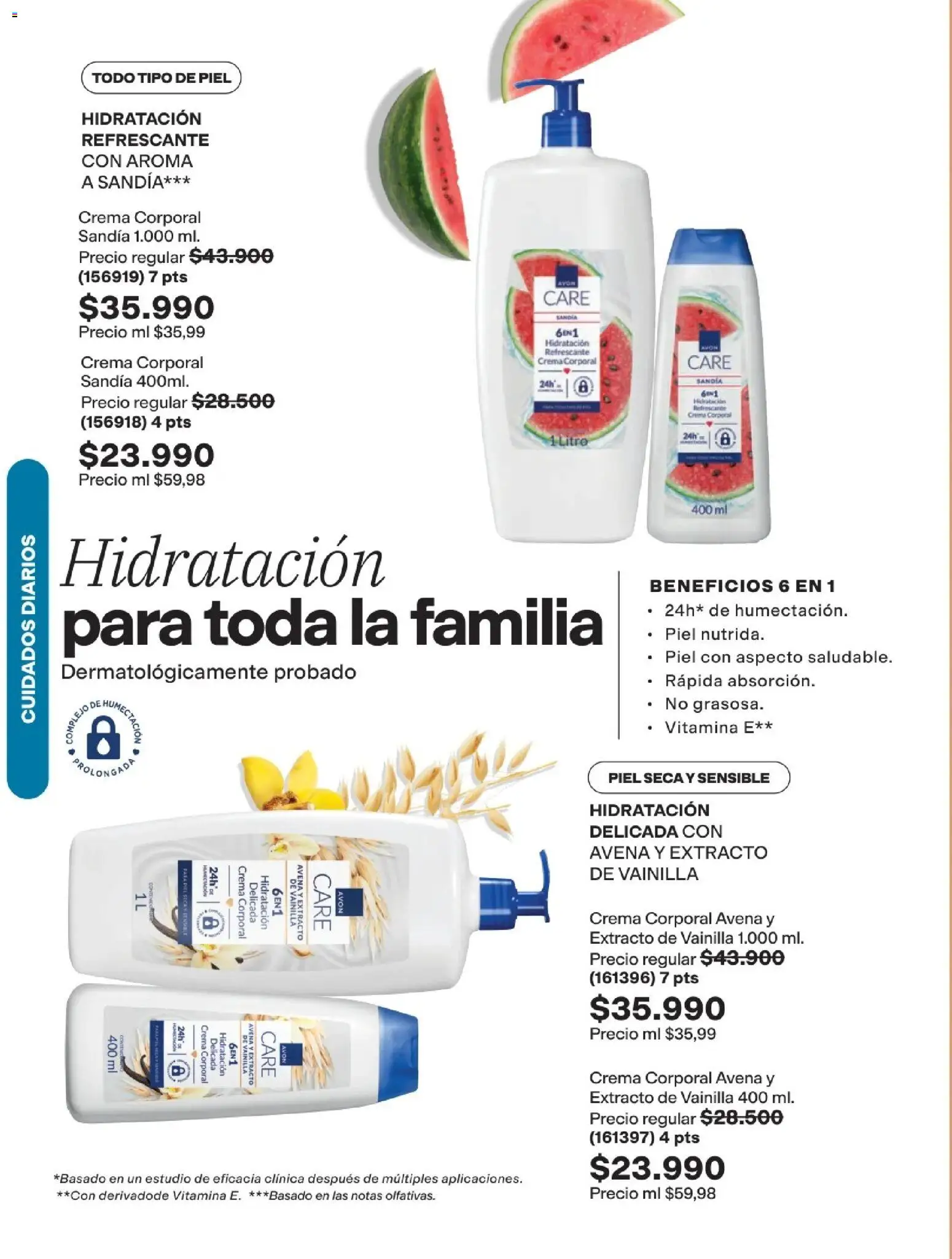 Avon revista - valida desde el 25.03.2026 | Página: 144 | Productos: Crema, Avena