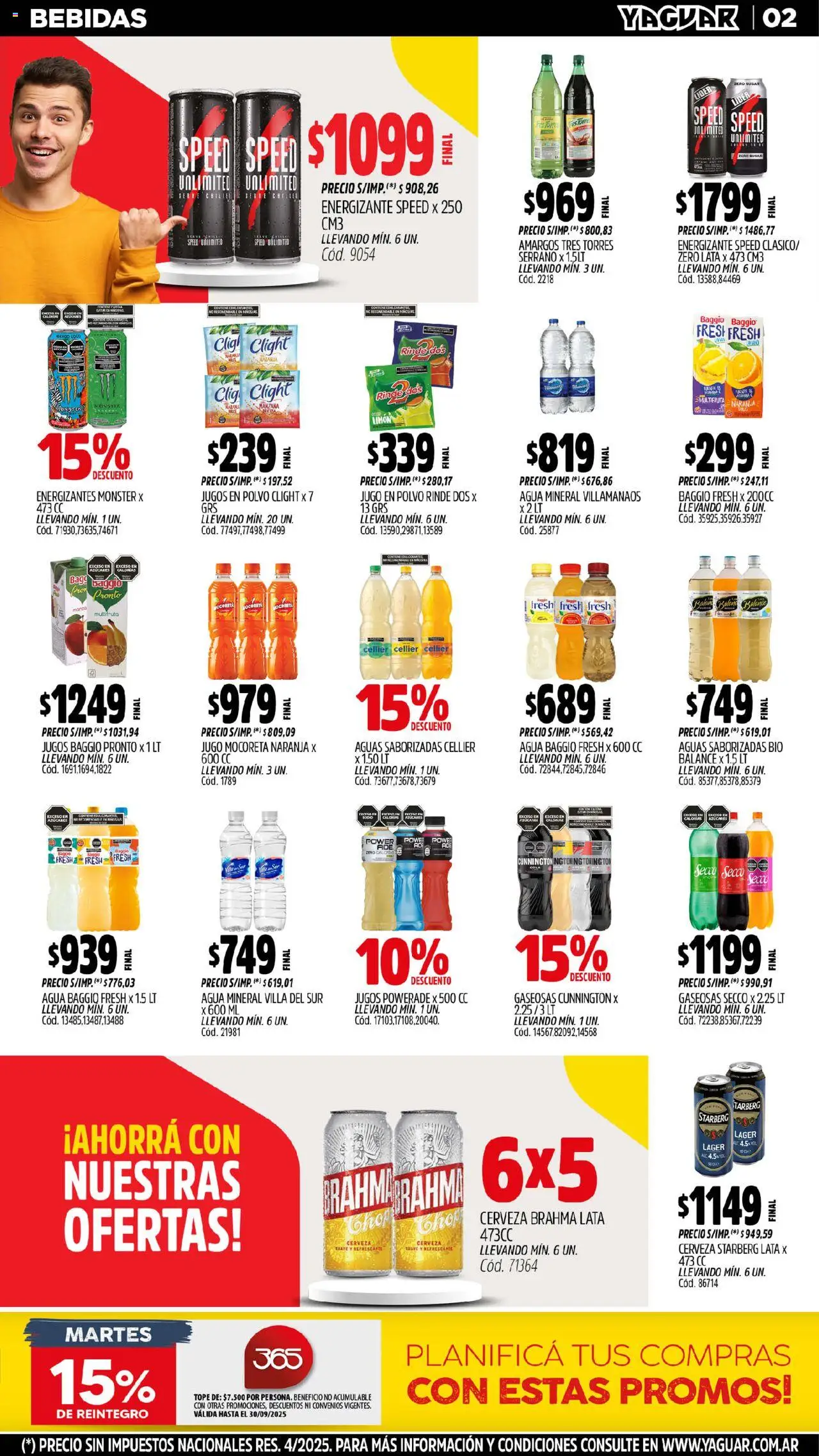 Yaguar - Trelew │ válido desde el 08.09.2025 | Página: 4 | Productos: Manzana, Limón, Mango, Jugo