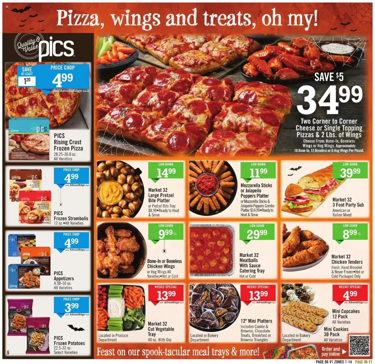Price Chopper Weekly Ad - valid from 19.10.2025 | Page: 6 | Products: Cheese, Cookies, Potatoes, Sauce