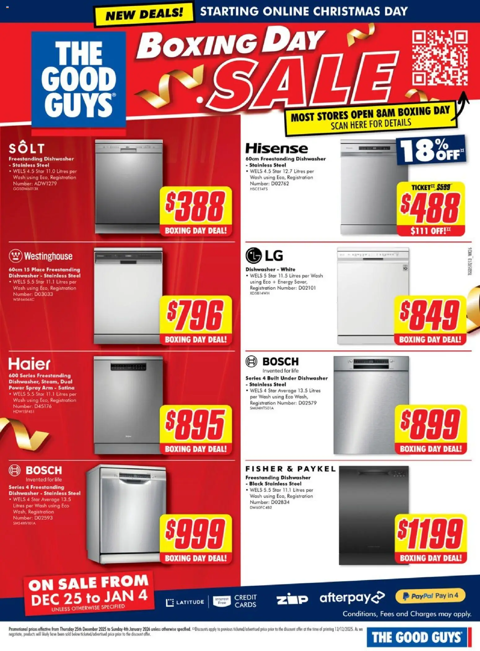 The Good Guys catalogue - valid from 24.12.2025 | Page: 18 | Products: Dishwasher