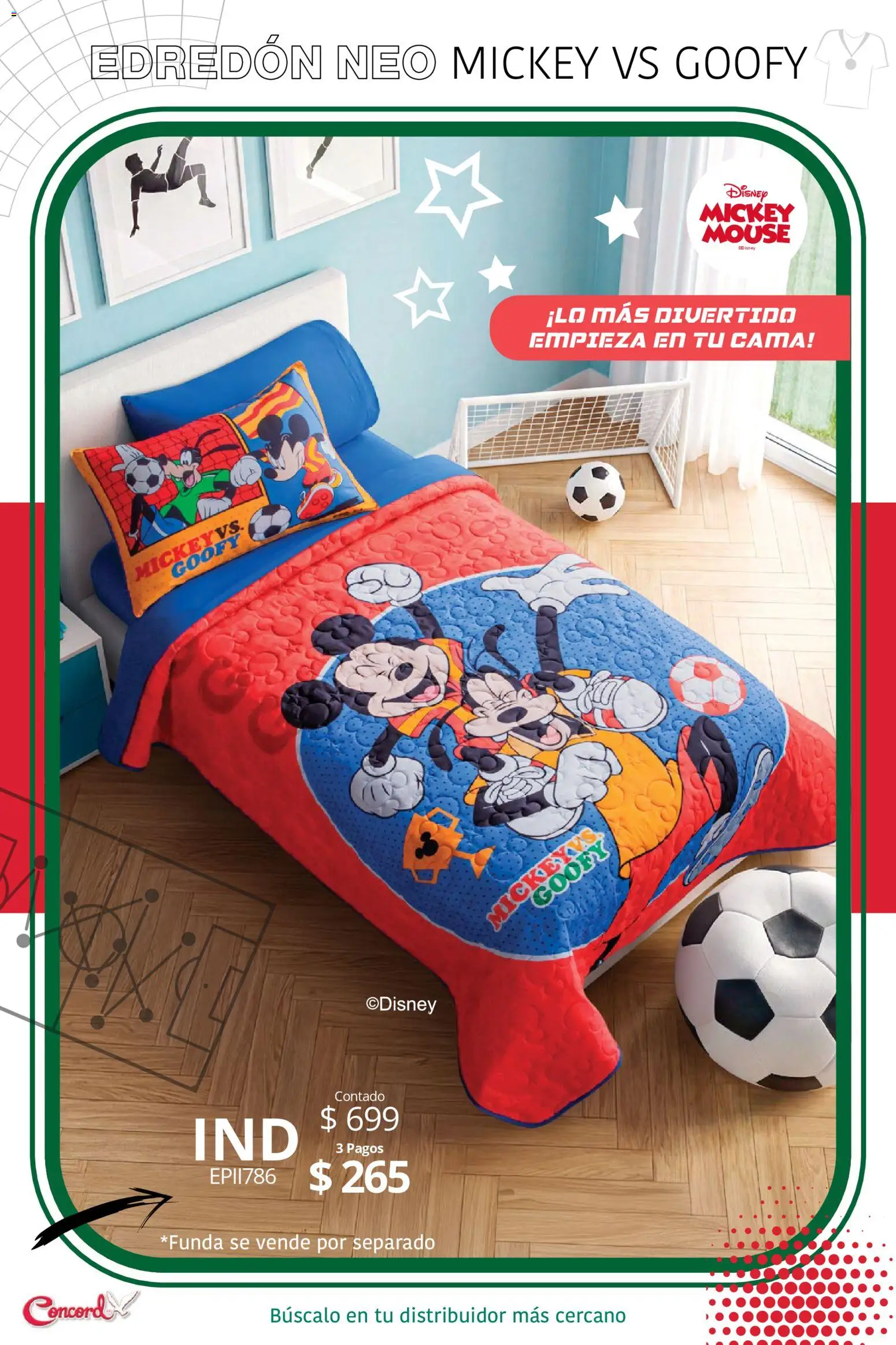 Nuevas ofertas de Colchas Concord válidas en toda la República Mexicana desde el 10.04.2026. ¡Encuentra las mejores ofertas en Colchas Concord catálogo Mundialista! | Página: 5 | Productos: Cama