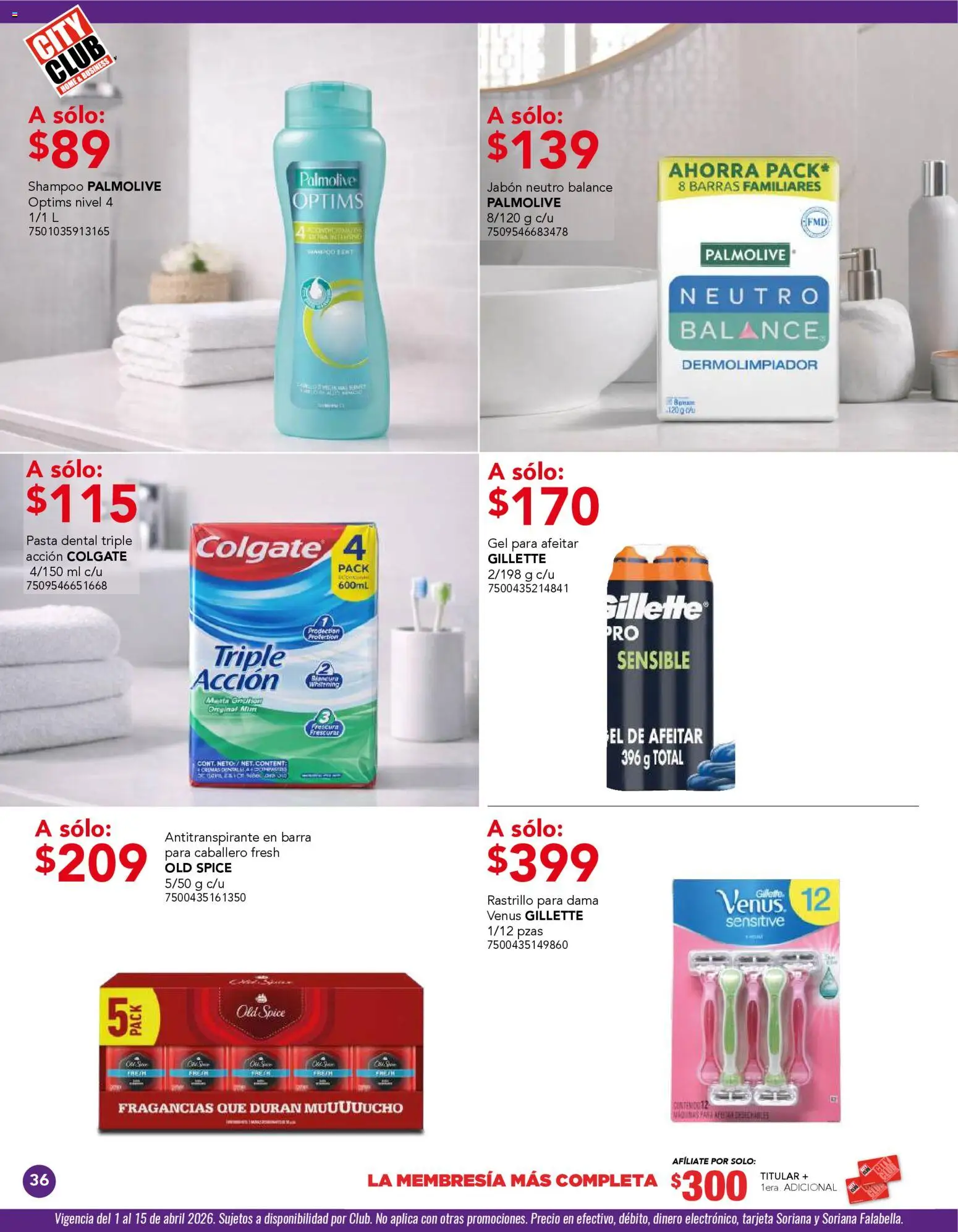 Nuevas ofertas de City Club válidas en toda la República Mexicana desde el 01.04.2026. ¡Encuentra las mejores ofertas en City Club catálogo! | Página: 36