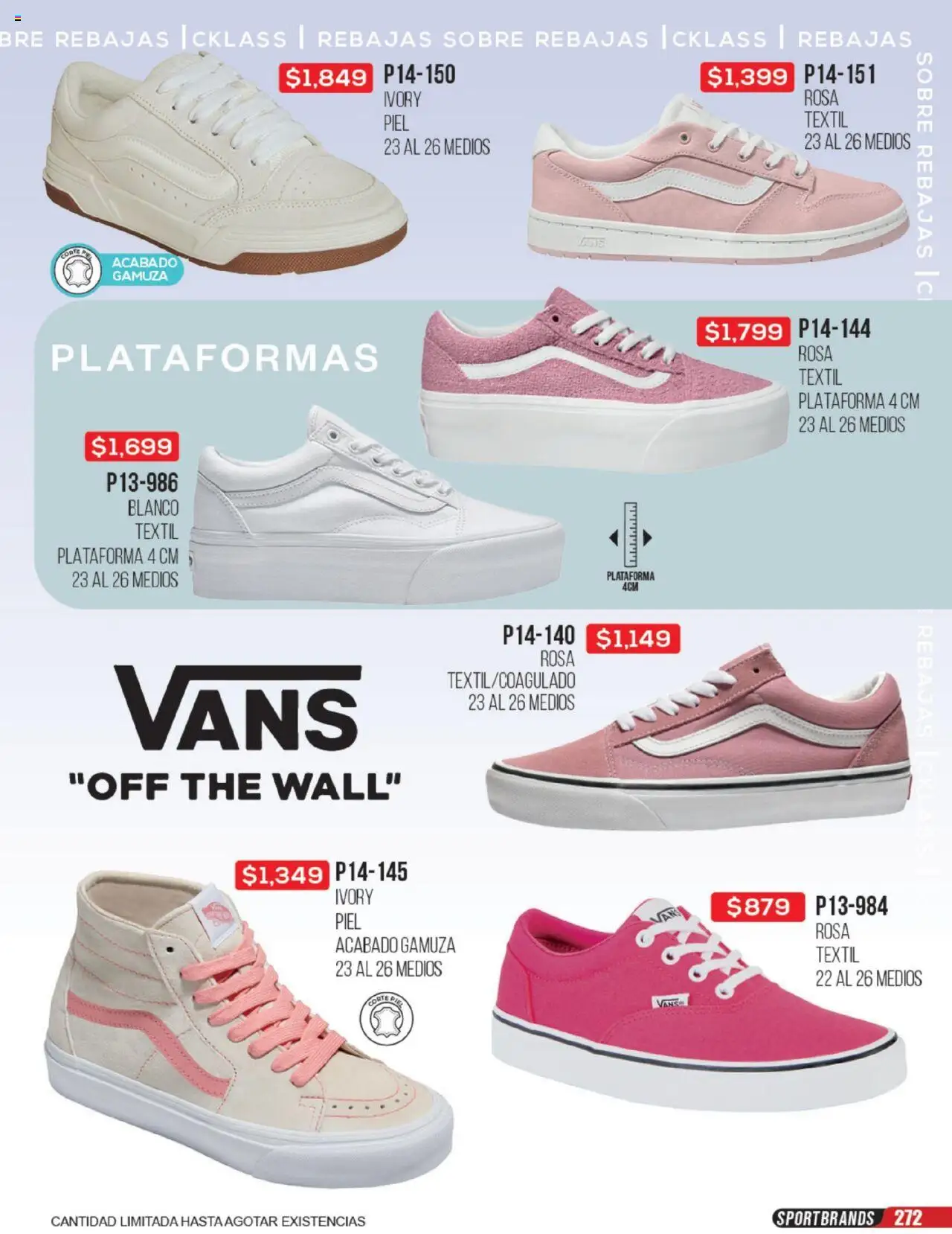 Nuevas ofertas de Cklass válidas en toda la República Mexicana desde el 23.06.2025. ¡Encuentra las mejores ofertas en Cklass catálogo Rebajas Sobre Calzado! | Página: 273 | Productos: Gamuza, Sobre