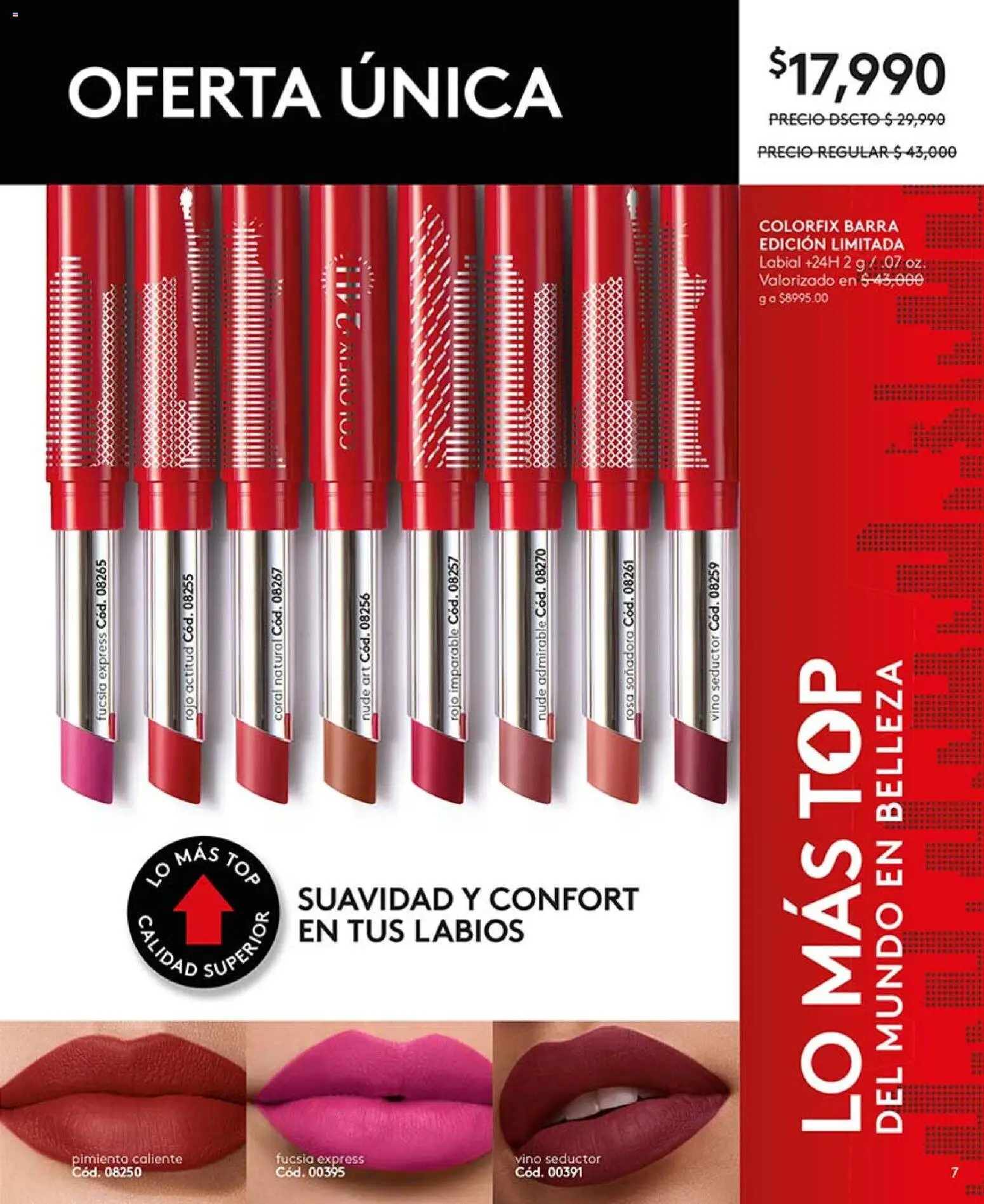 Ésika revista - valida desde el 13.03.2026 | Página: 7 | Productos: Pimienta, Top, Vino