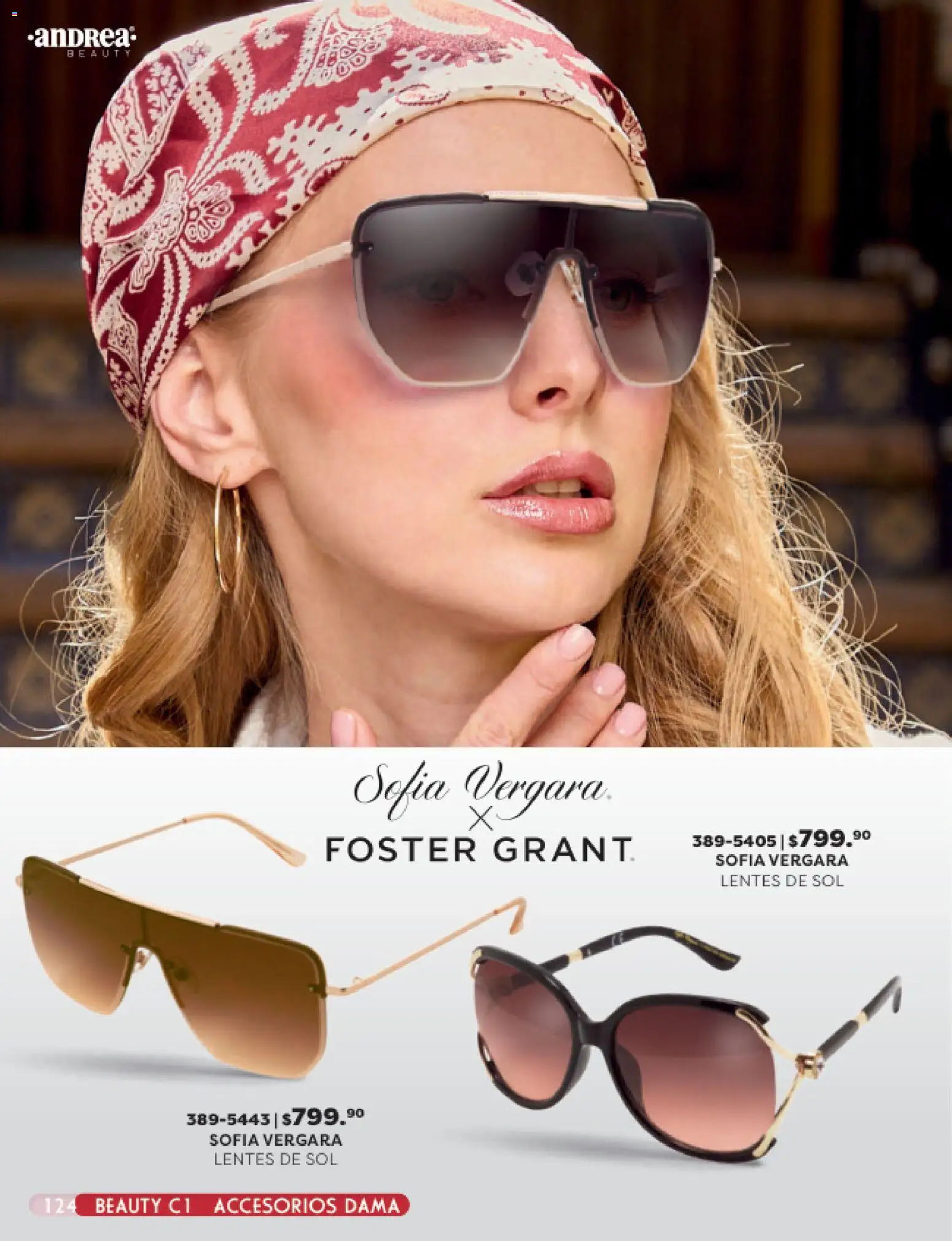 Nuevas ofertas de Andrea válidas en toda la República Mexicana desde el 25.01.2026. ¡Encuentra las mejores ofertas en Andrea catálogo Beauty! | Página: 124 | Productos: Lentes, Lentes de sol