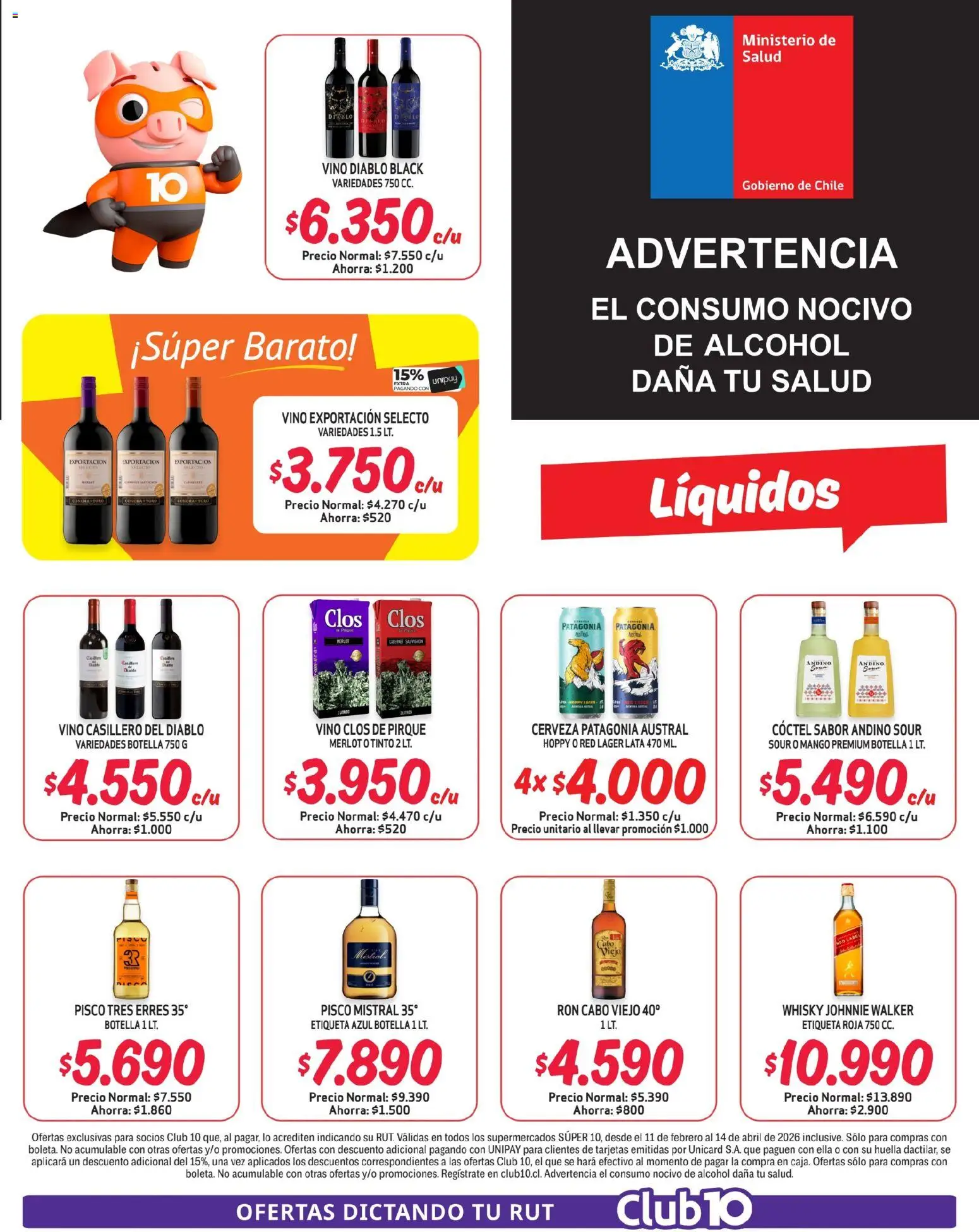 Alvi - CSúper Barato │ válido desde el 11.02.2026 | Página: 11 | Productos: Mango, Botella, Cerveza, Whisky