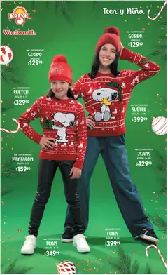 Vista previa de Del Sol y Woolworth catálogo Regalos 2025, nuevo folleto de la tienda, válido en México a partir del 06.11.2025 | Página: 53 | Productos: Suéter, Tenis