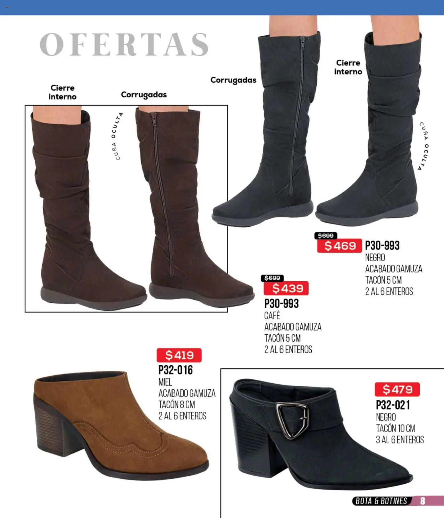 Nuevas ofertas de Cklass válidas en toda la República Mexicana desde el 12.01.2026. ¡Encuentra las mejores ofertas en Cklass catálogo Mega Ofertas Calzado! | Página: 9 | Productos: Café, Gamuza, Cuna, Botines