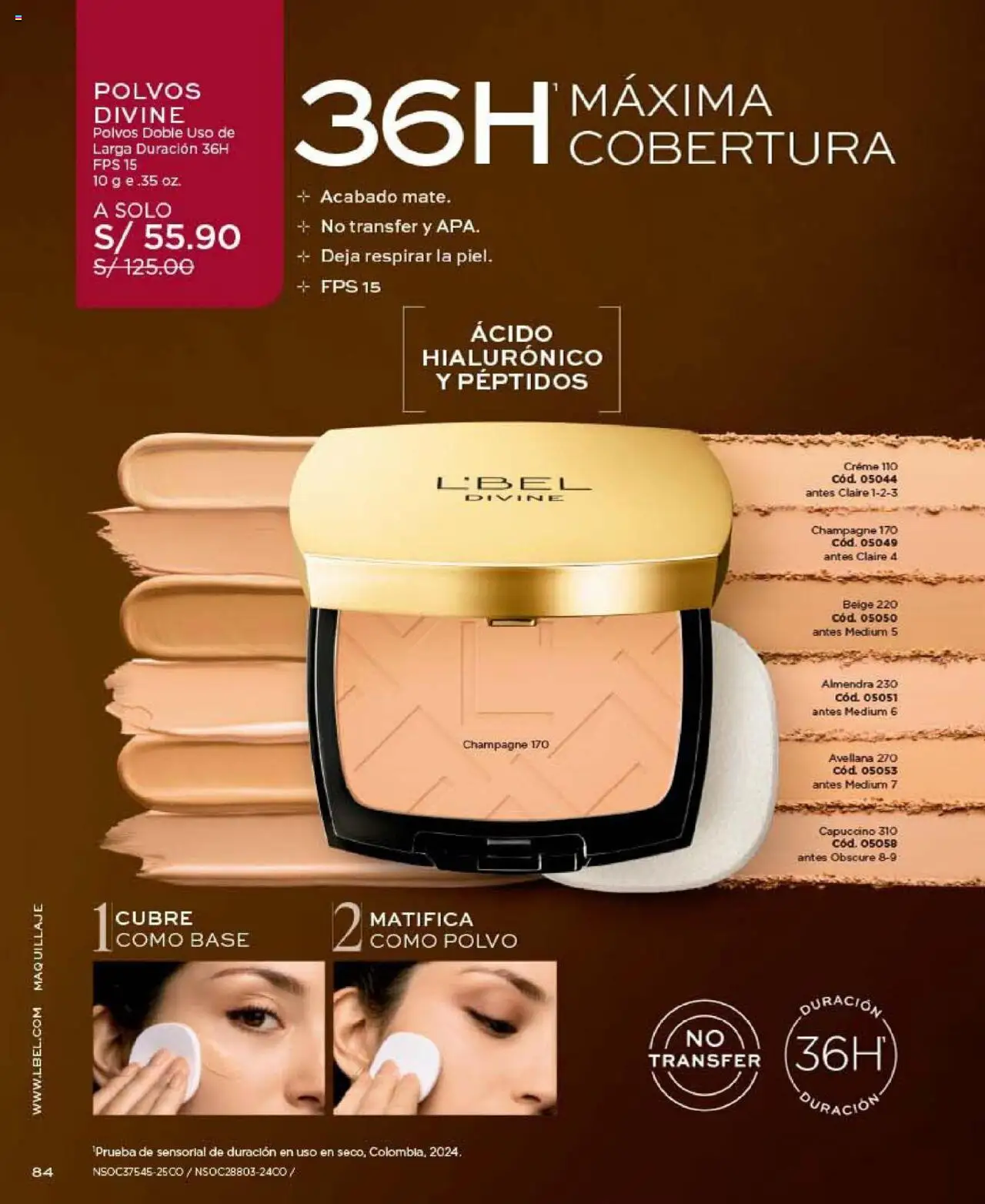 Catálogo L'Bel válido desde 24.10.2025 | Página: 84 | Productos: Maquillaje, Polvo