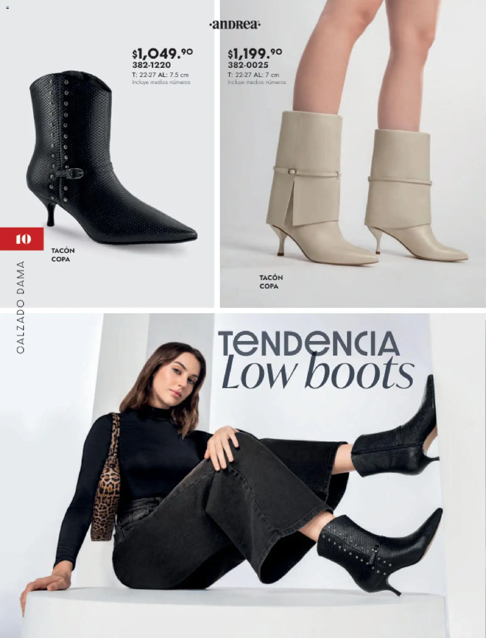 Nuevas ofertas de Andrea válidas en toda la República Mexicana desde el 16.11.2025. ¡Encuentra las mejores ofertas en Andrea catálogo Botas y botines! | Página: 10