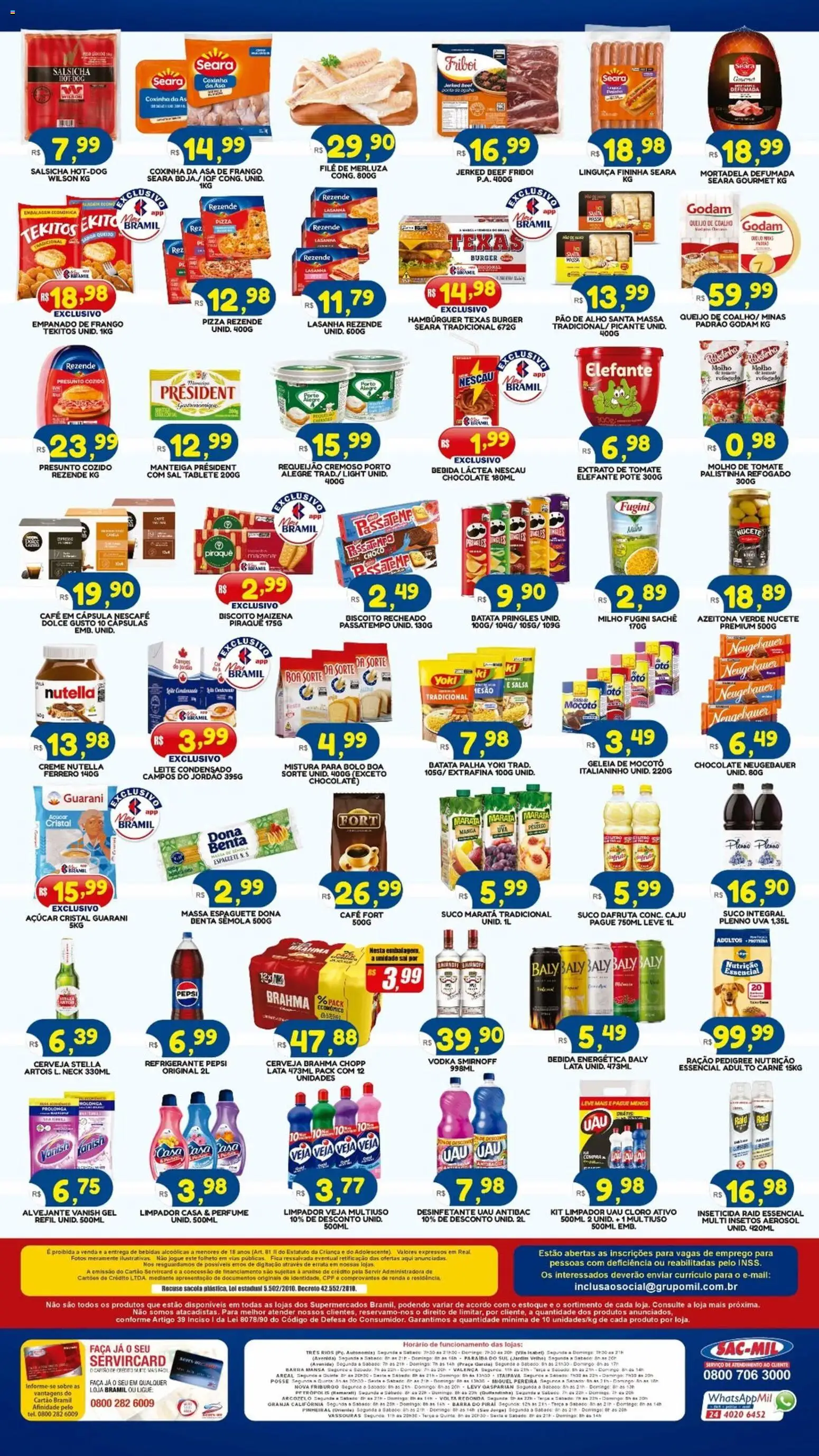 Bramil Supermercados Folheto - válido de 09.01.2026 | Página: 2 | Produtos: Café, Mortadela, Vodka, Desinfetante