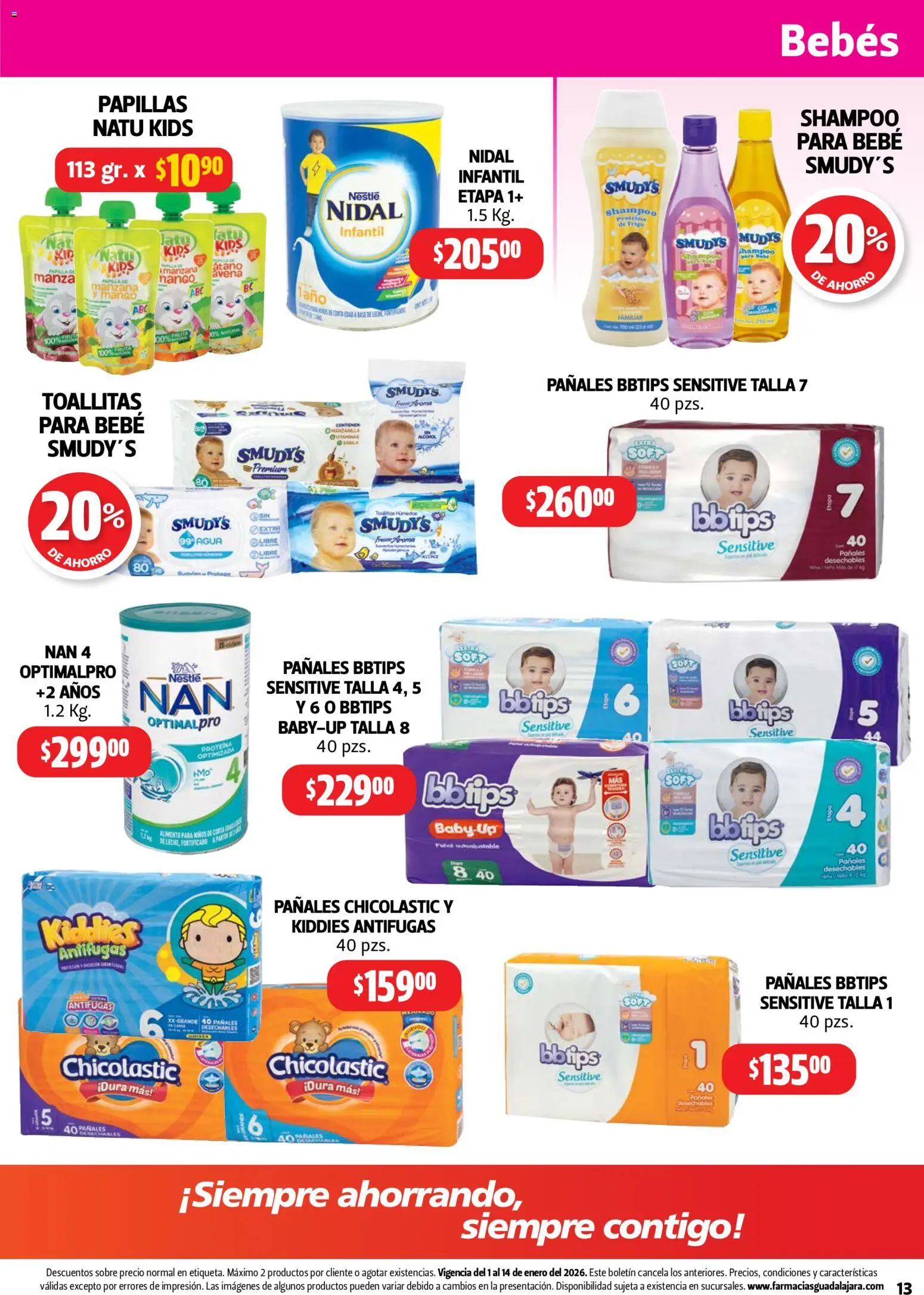 Nuevas ofertas de Farmacia Guadalajara válidas en toda la República Mexicana desde el 01.01.2026. ¡Encuentra las mejores ofertas en Farmacia Guadalajara catálogo! | Página: 13