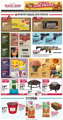 Rural King Weekly Ad - valid from 18.09.2025 | Page: 3 | Products: Corn, Dog Food, Shotgun, Case